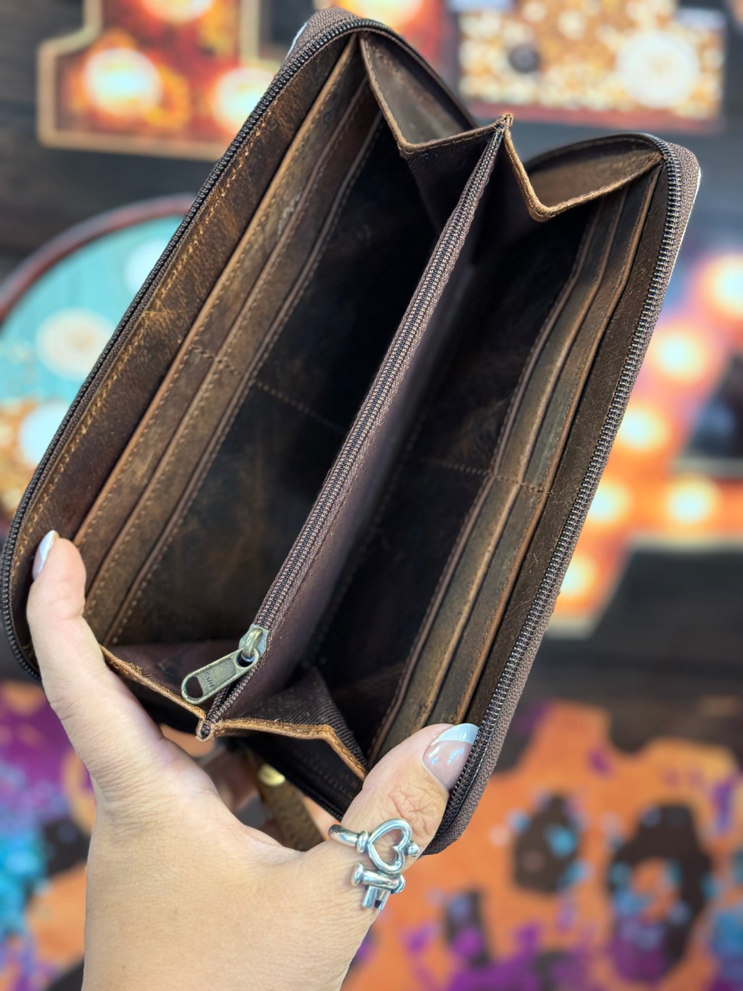 Midnight Ranch Hair-On Wallet