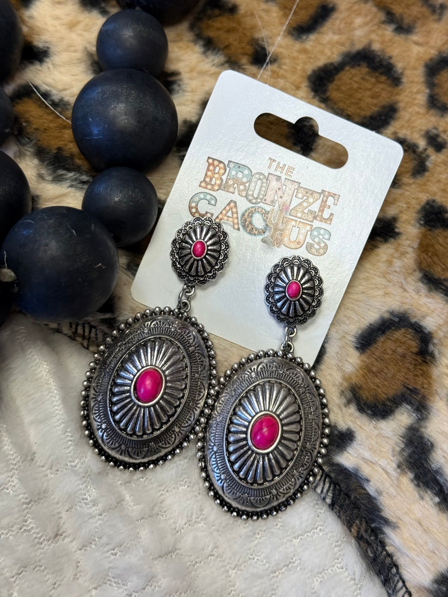 Pink Conch Earrings
