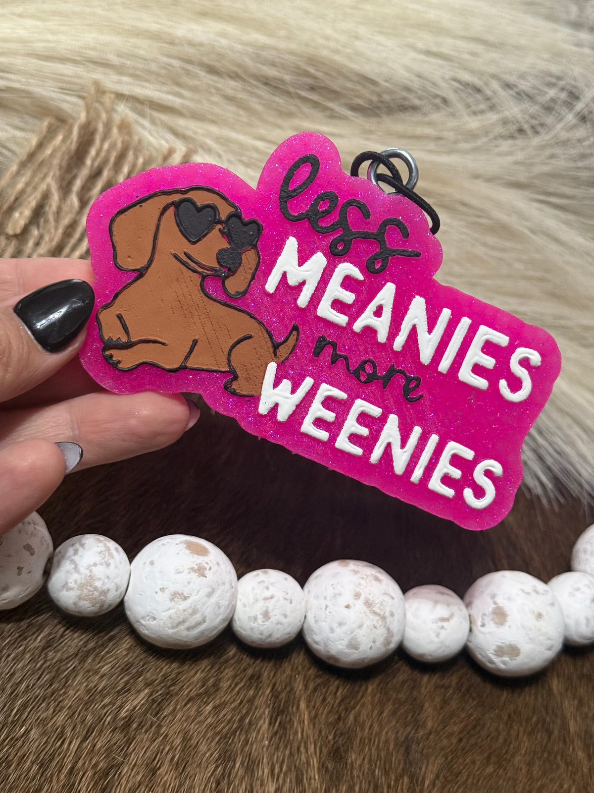 Pink Less Meanies Freshie