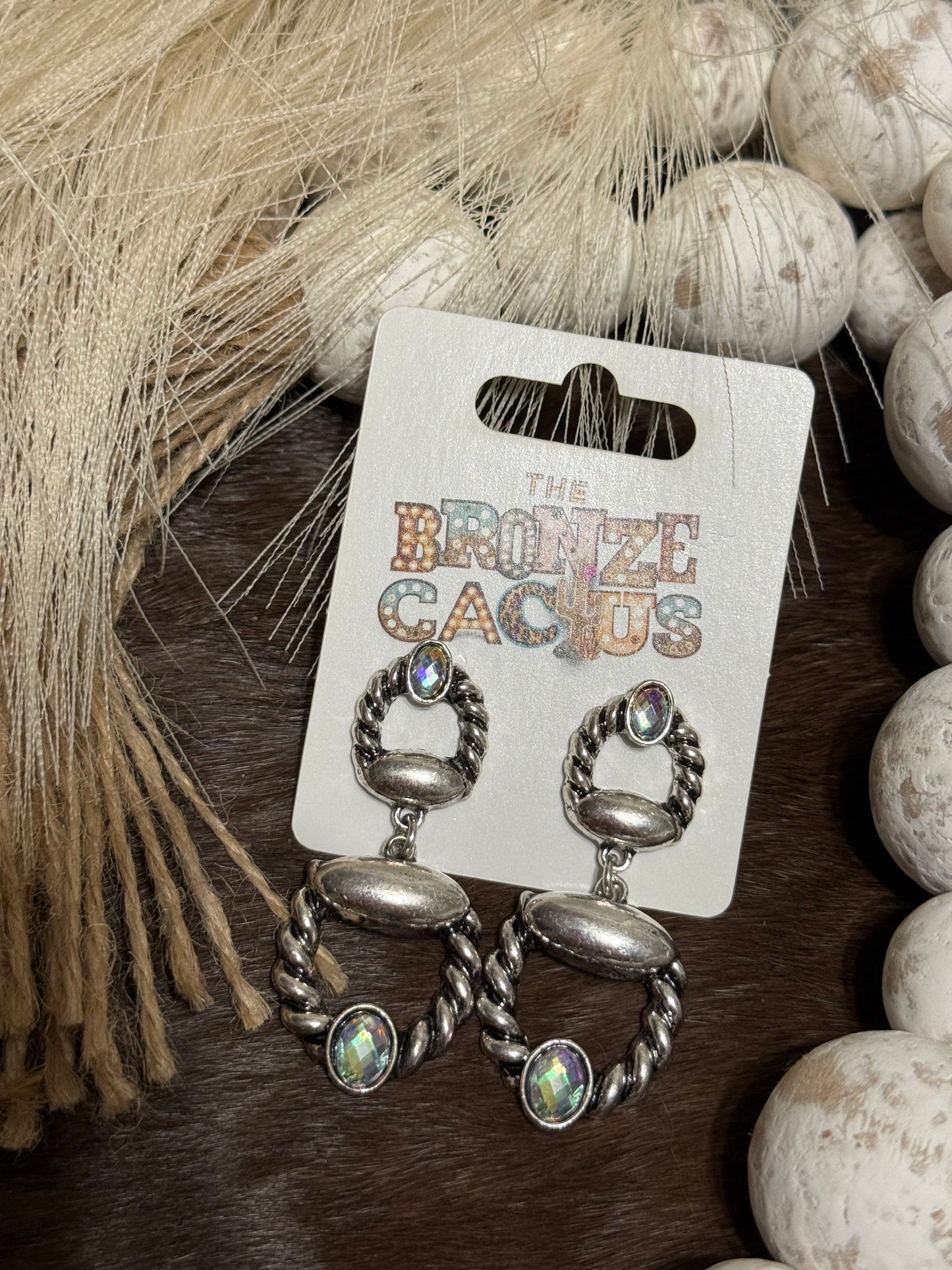 Starlit Stirrup Earrings