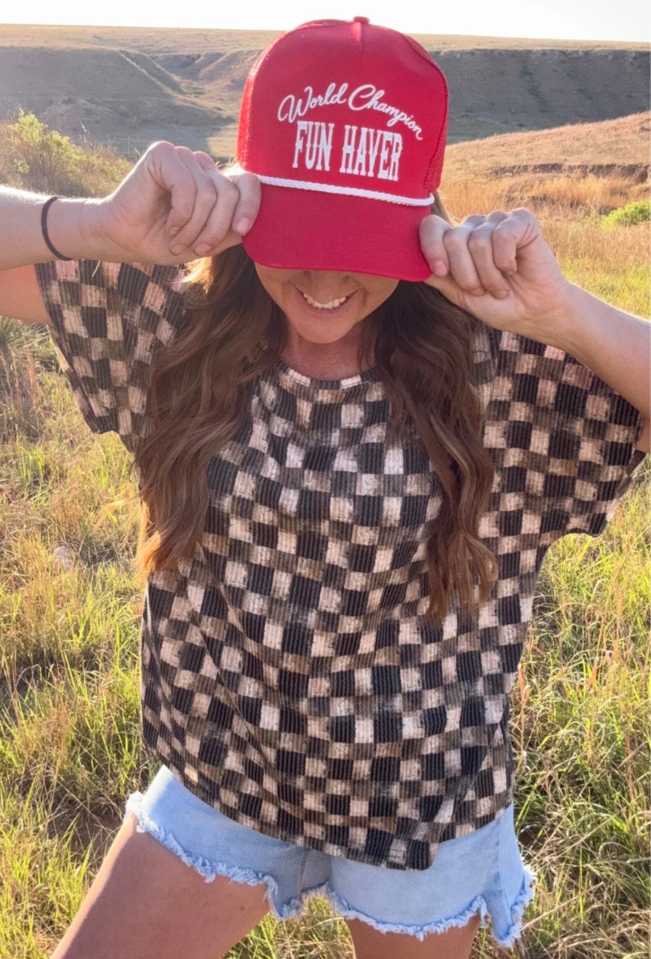 Buffalo Check Beauty Top