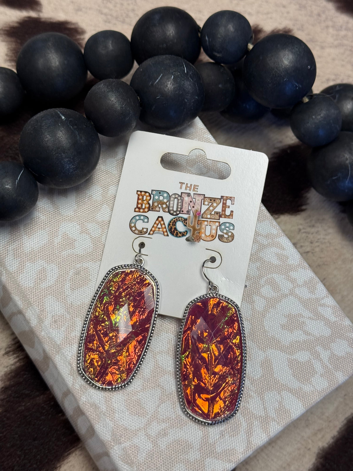 Pink Fire Earrings