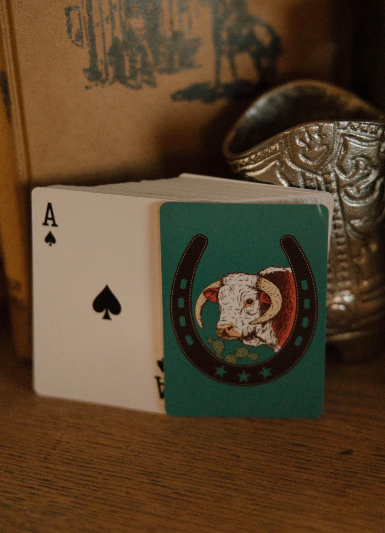 Lucky Horseshoe Western Play Cards