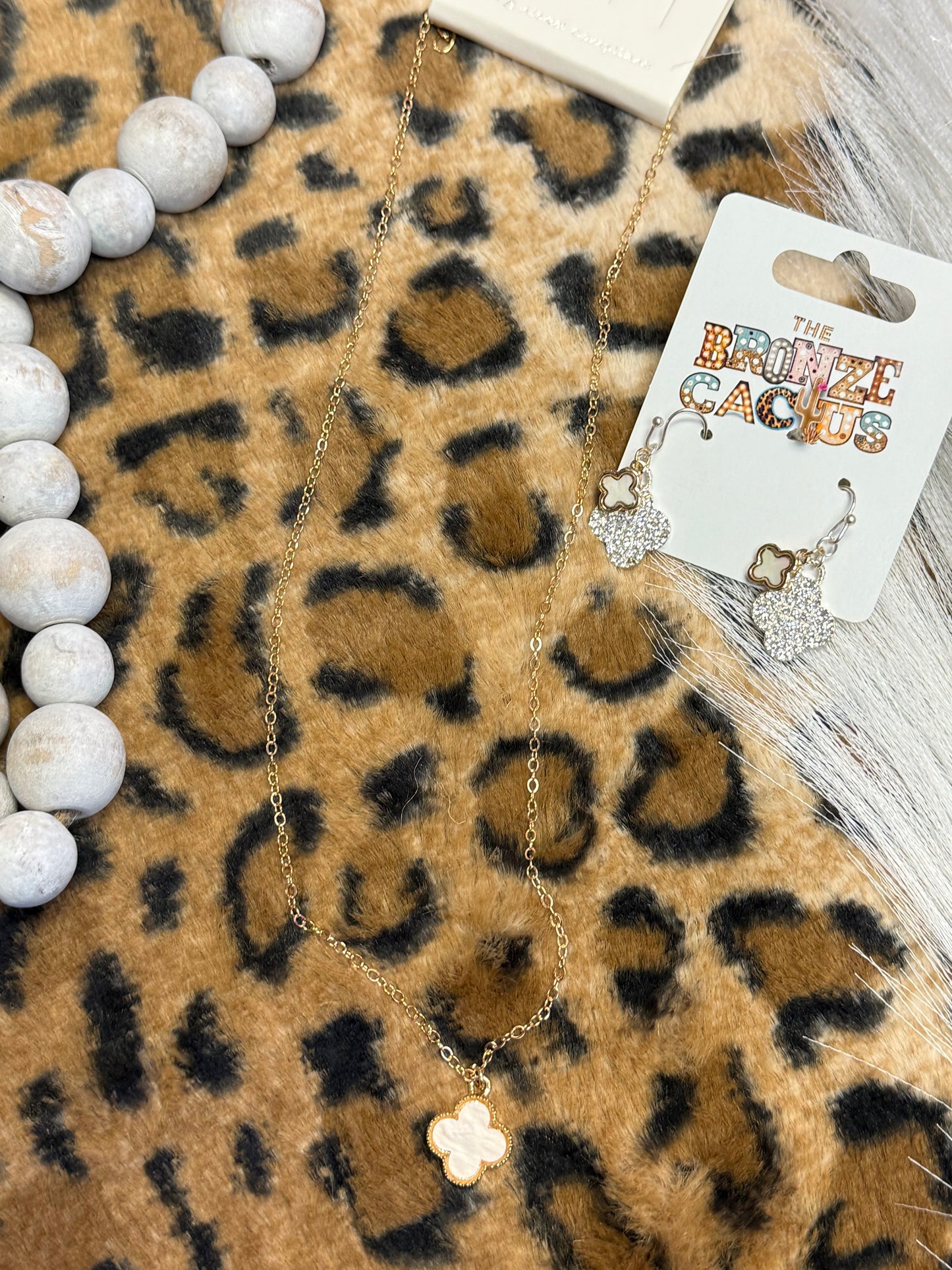 Ivory Luxe Clover Necklace