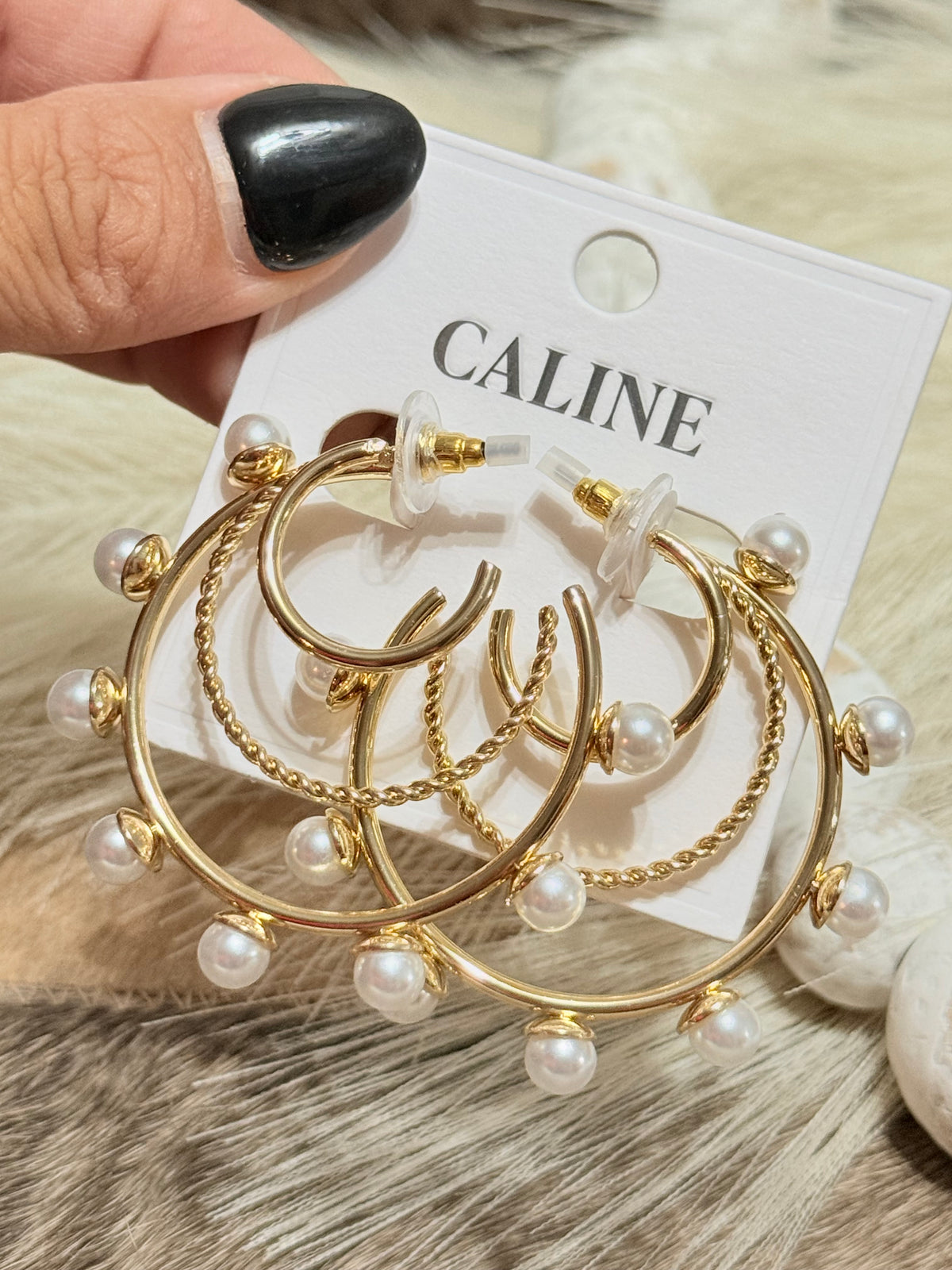 Pearls in Motion Hoops