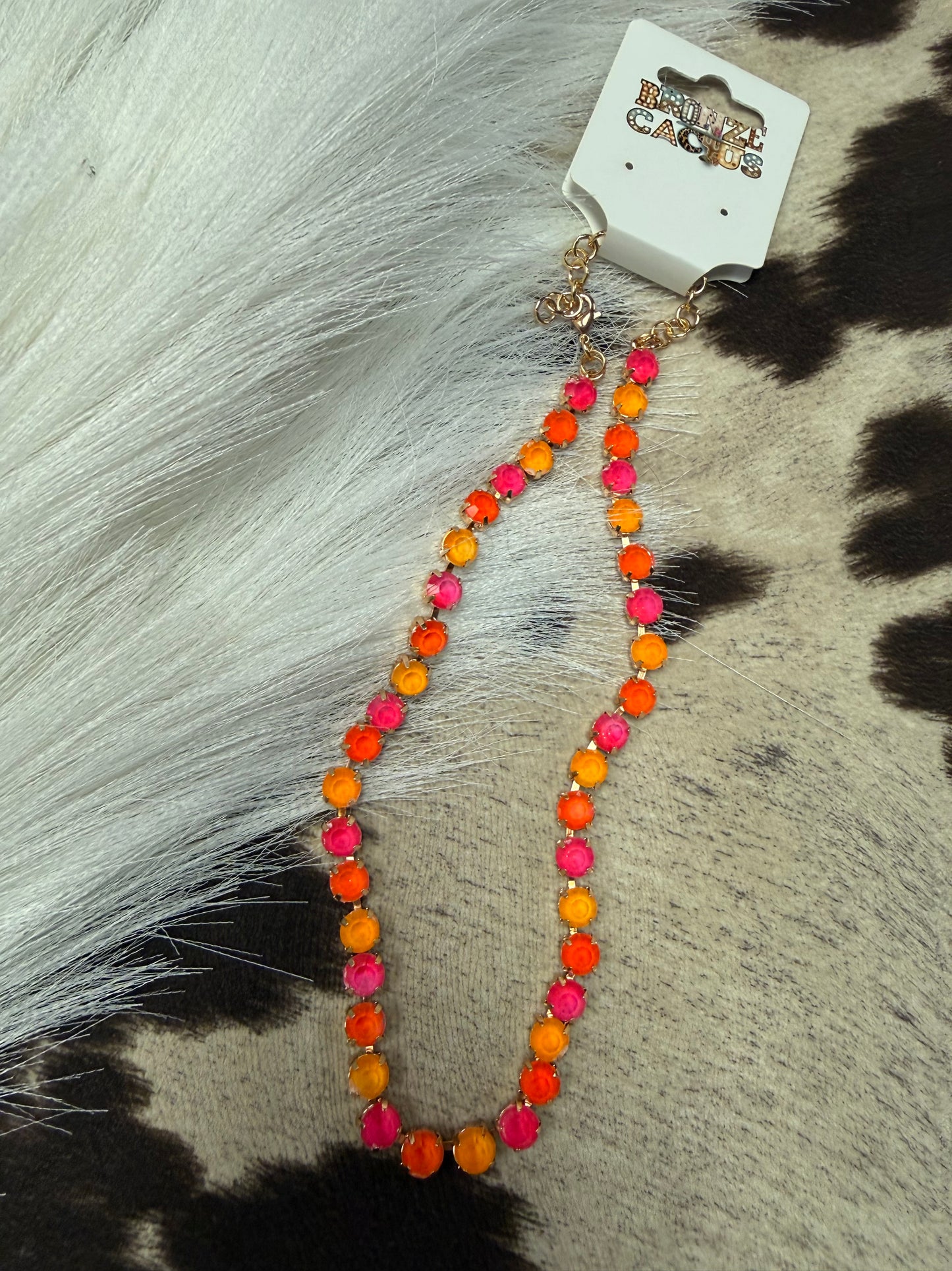 Sunset Pop Crystal Necklace