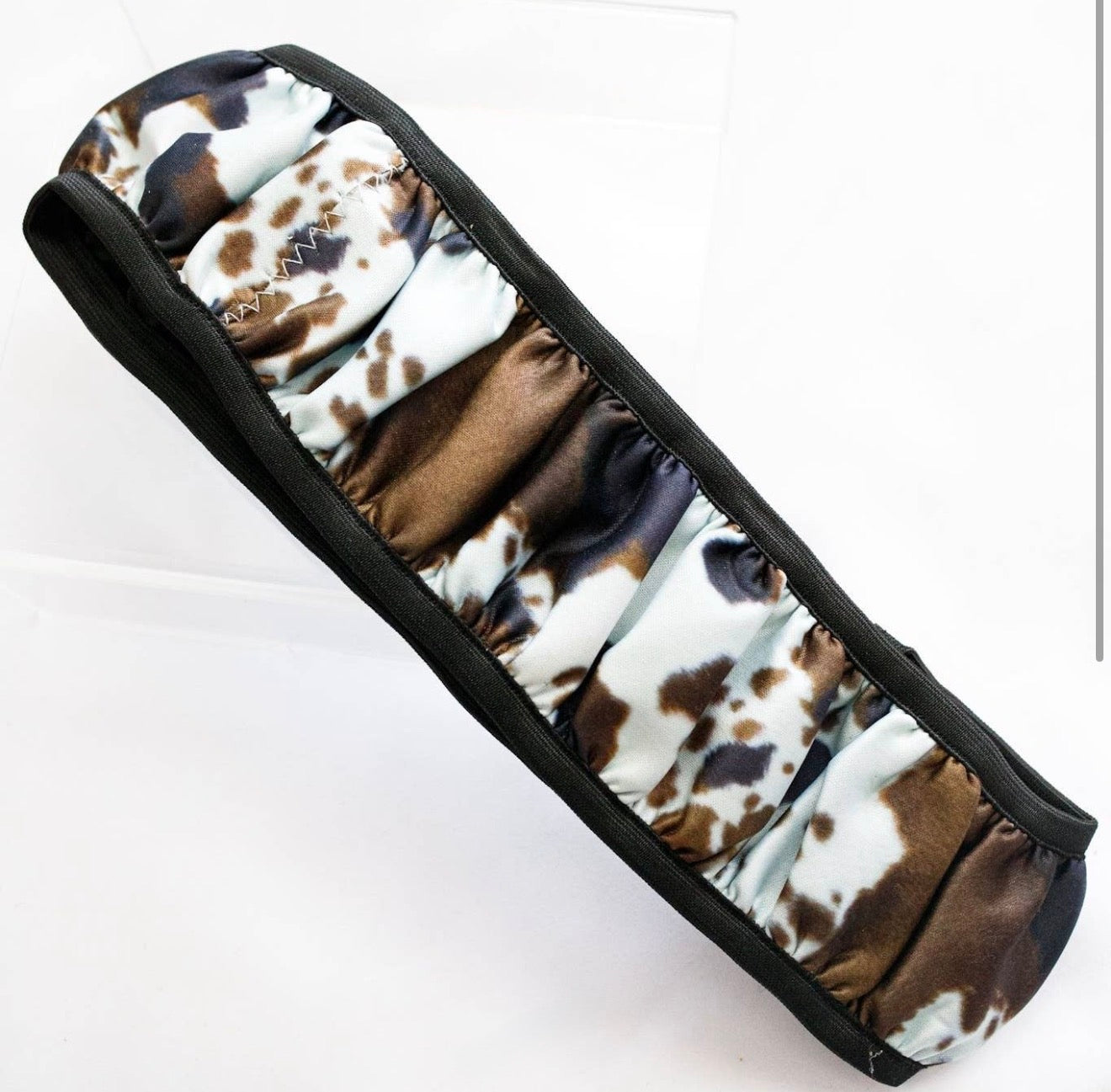 Mocha Cowhide Steering Wheel Cover