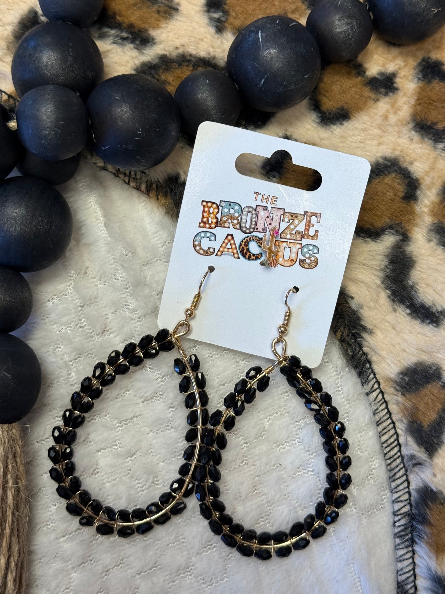 Midnight Clover Earrings