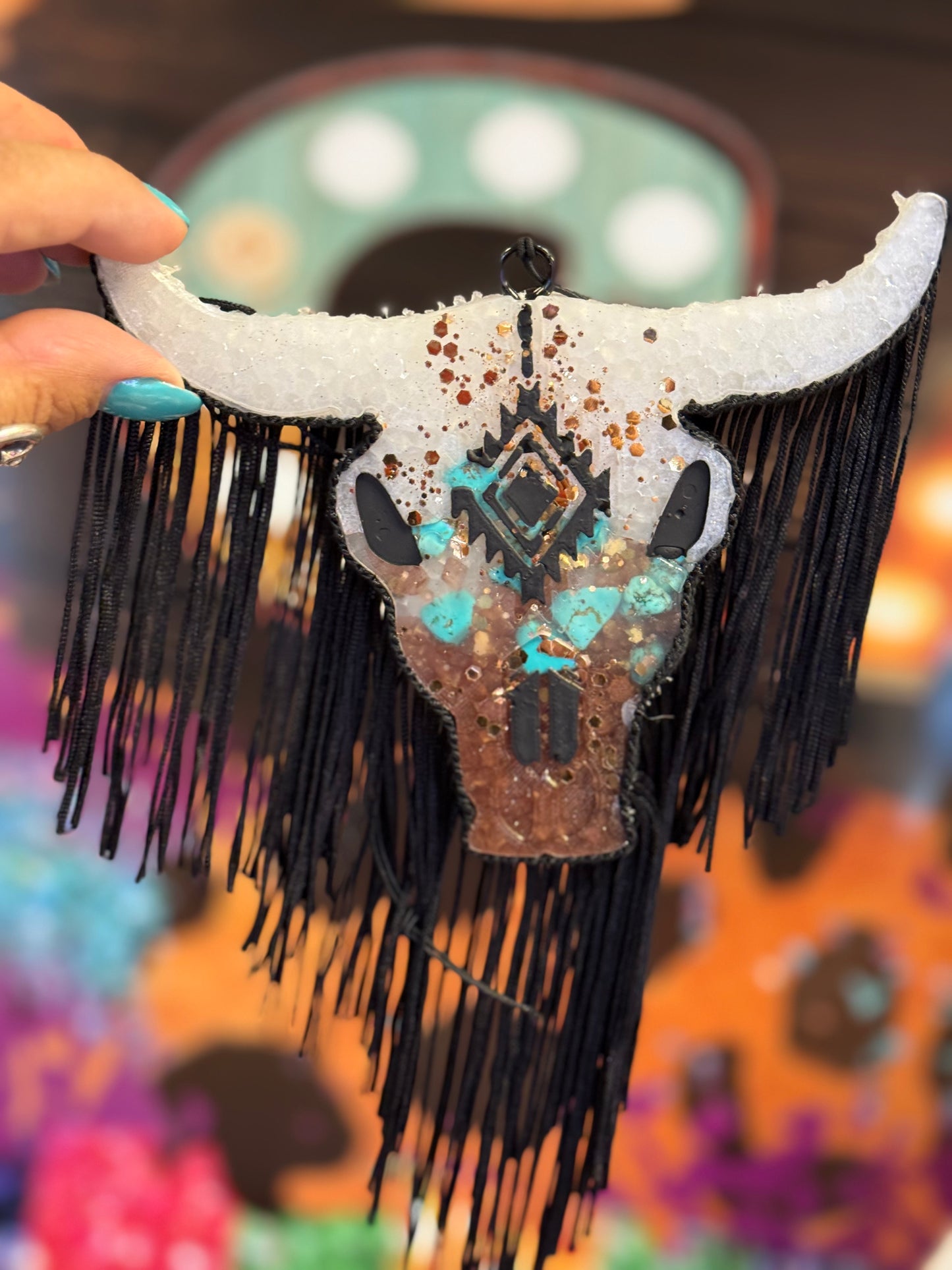 Stone Bull Skull