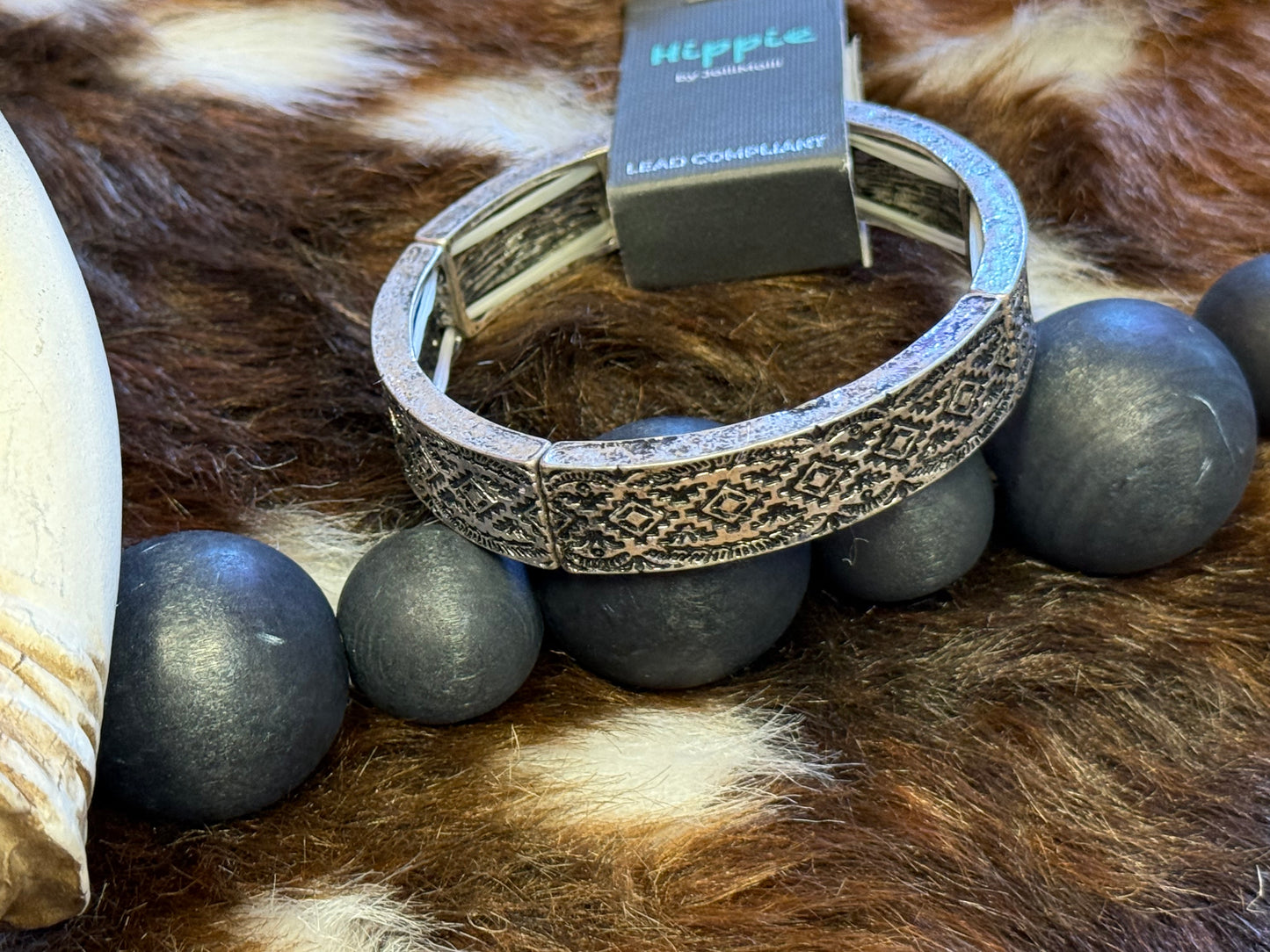 Aztec Alloy Stretch Bracelet