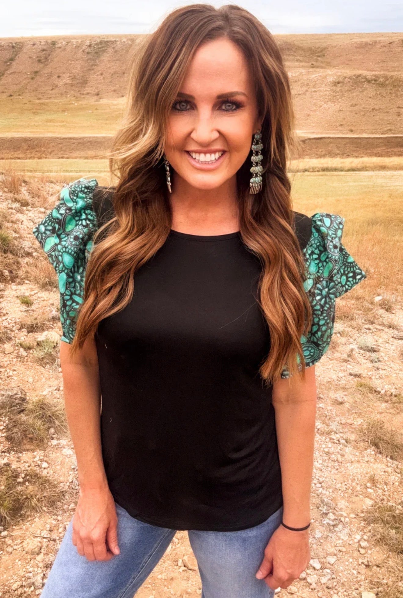 Midnight Turquoise Muse Top