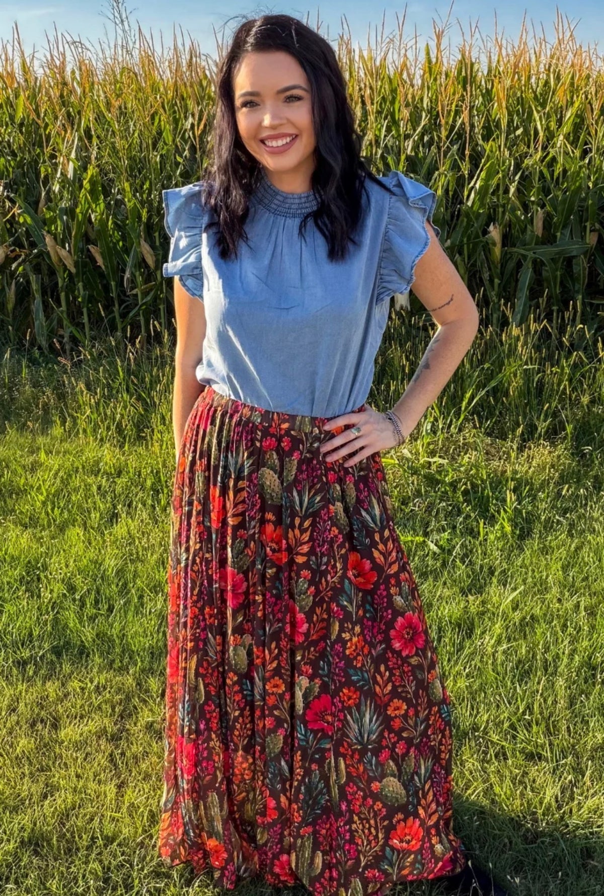 Rodeo Garden Maxi Skirt