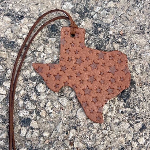 Star Patterened Air Flair: Brown / Leather / TX Shape