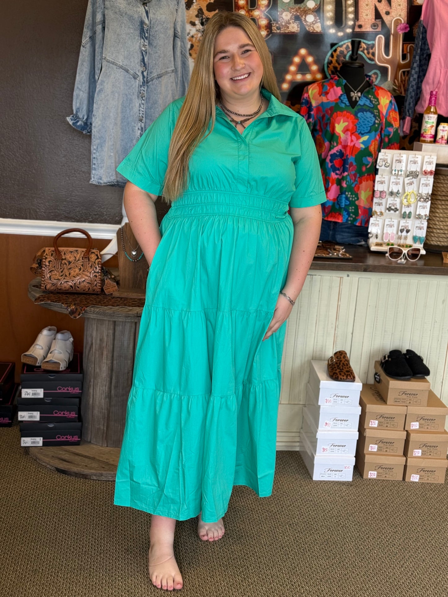 Emerald Escape Maxi Dress