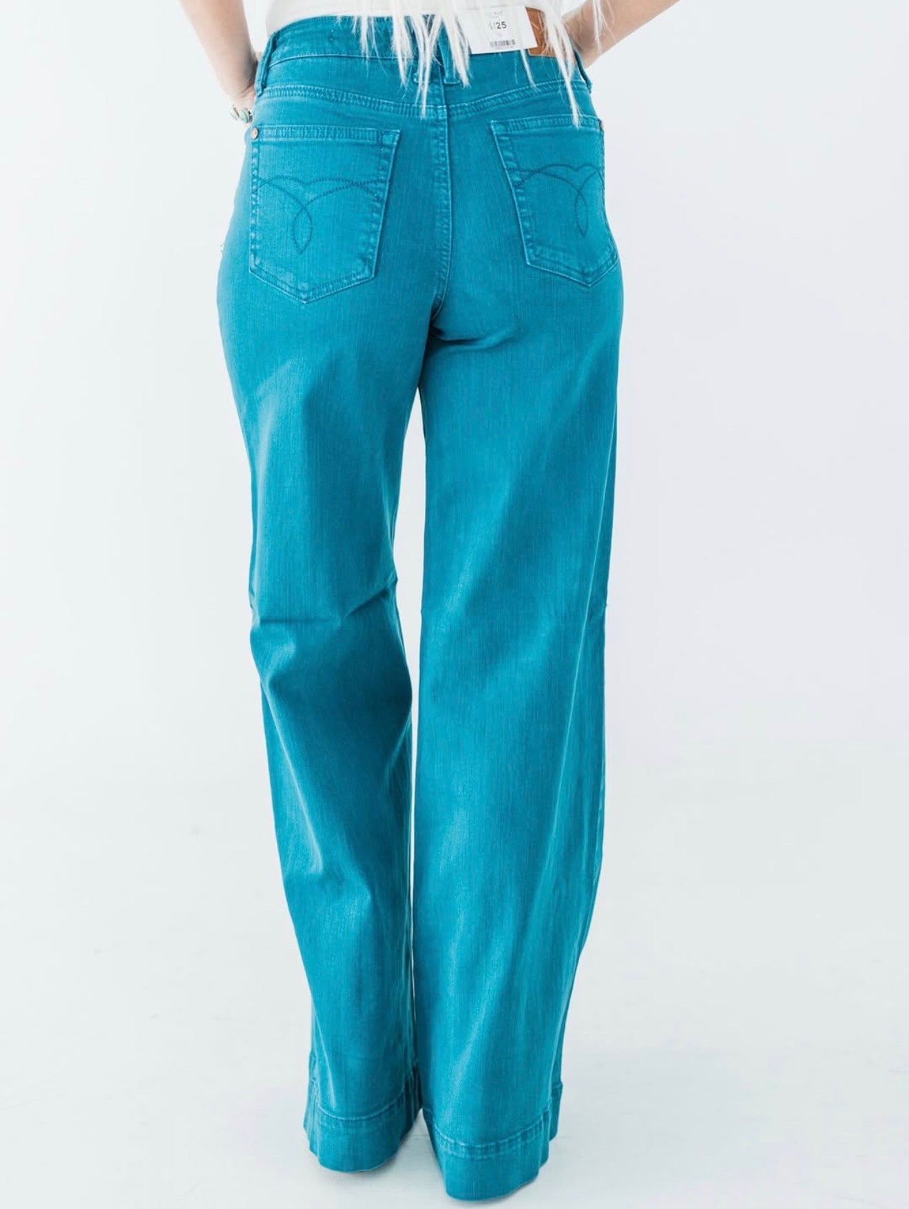 Turquoise Tide Wide Leg Jeans