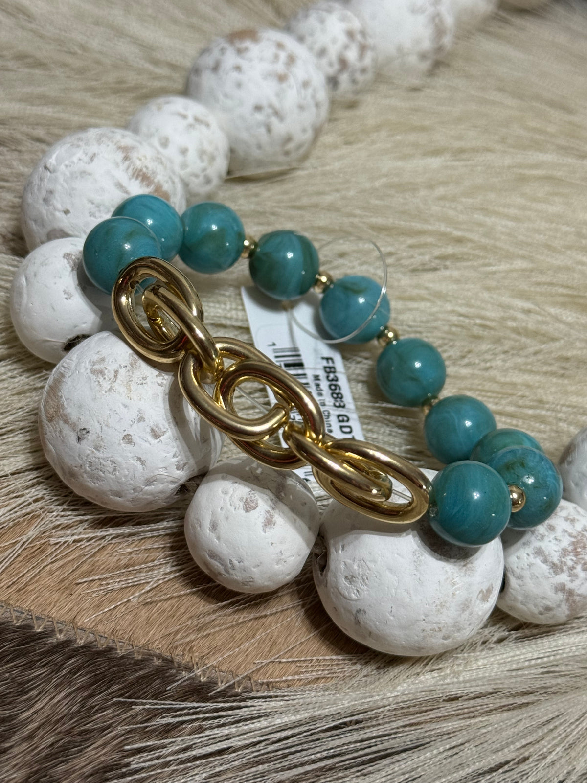 Linked in Teal Bracelet