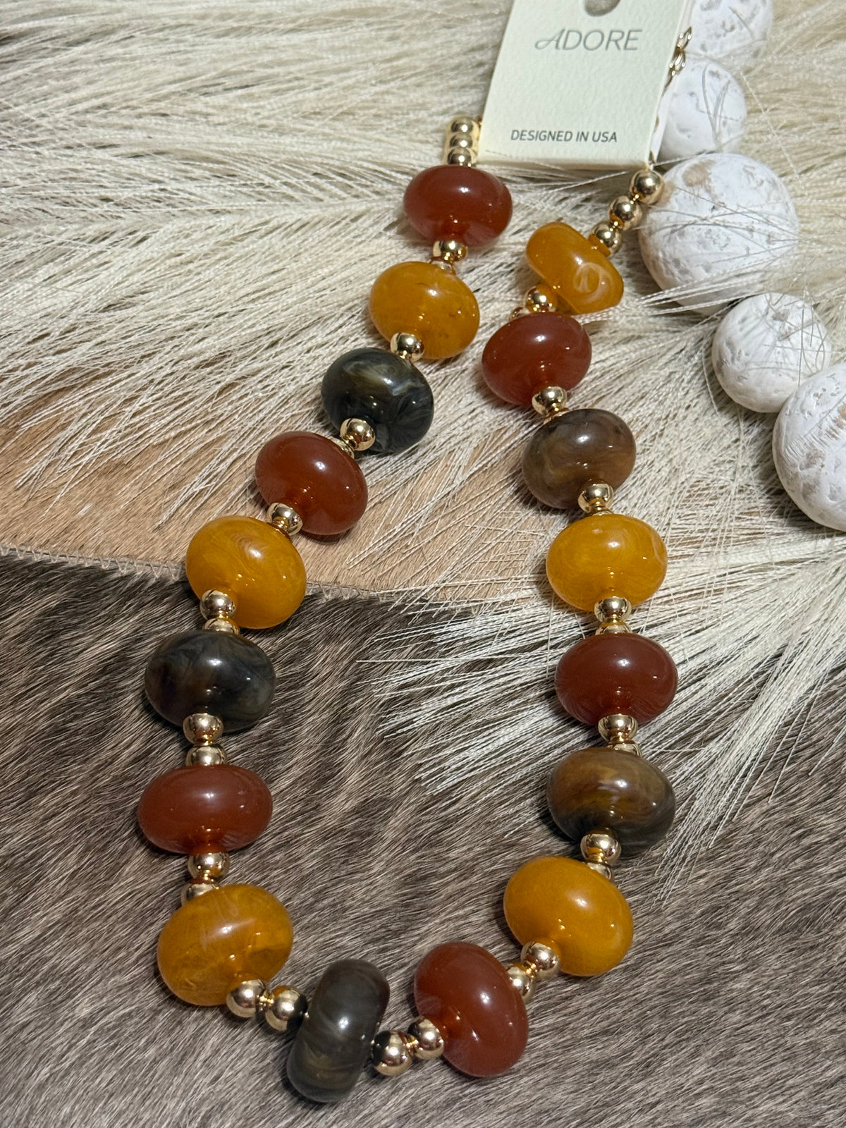 Golden Hour Beaded Necklace