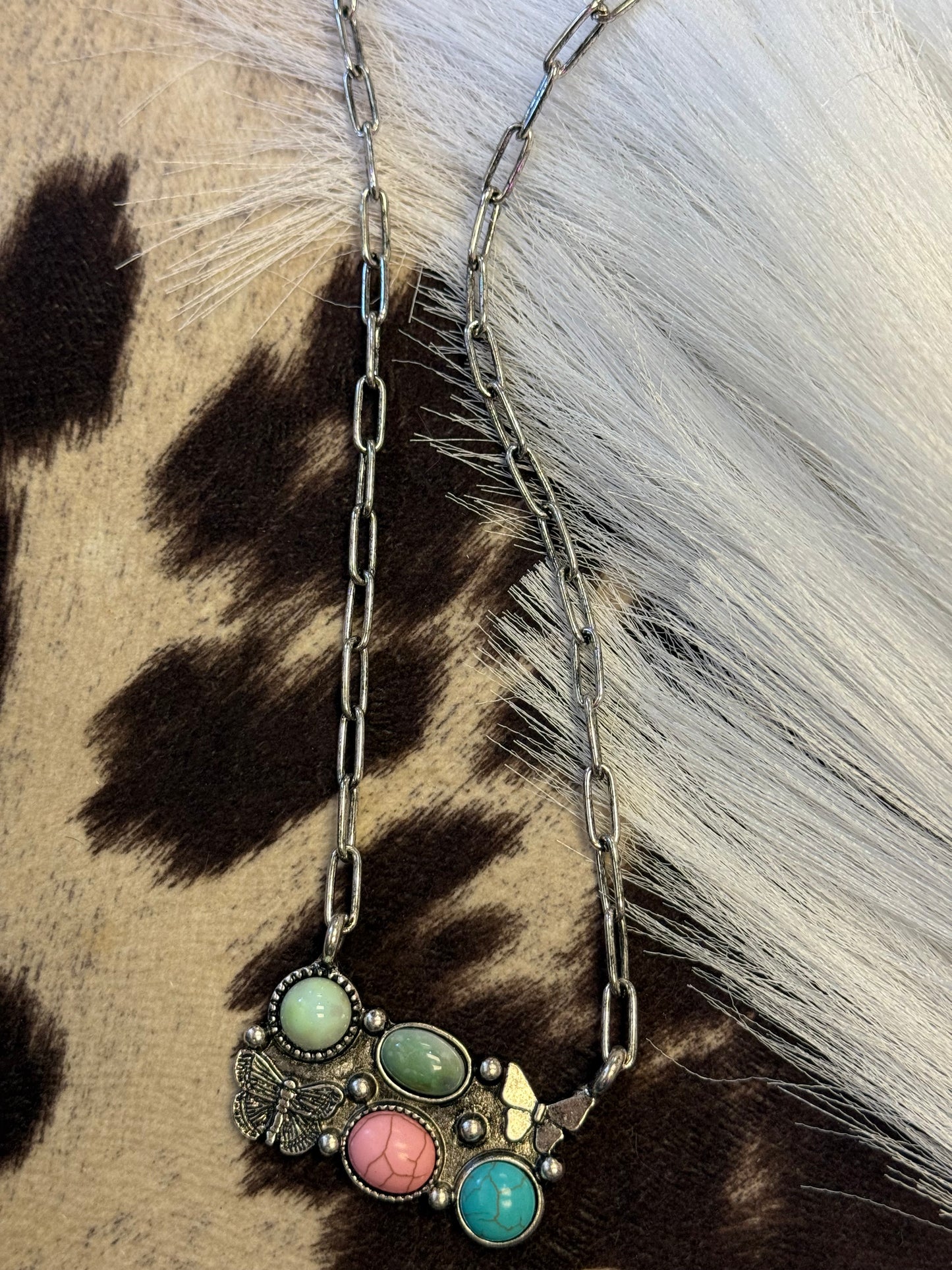Butterfly Gem Necklace