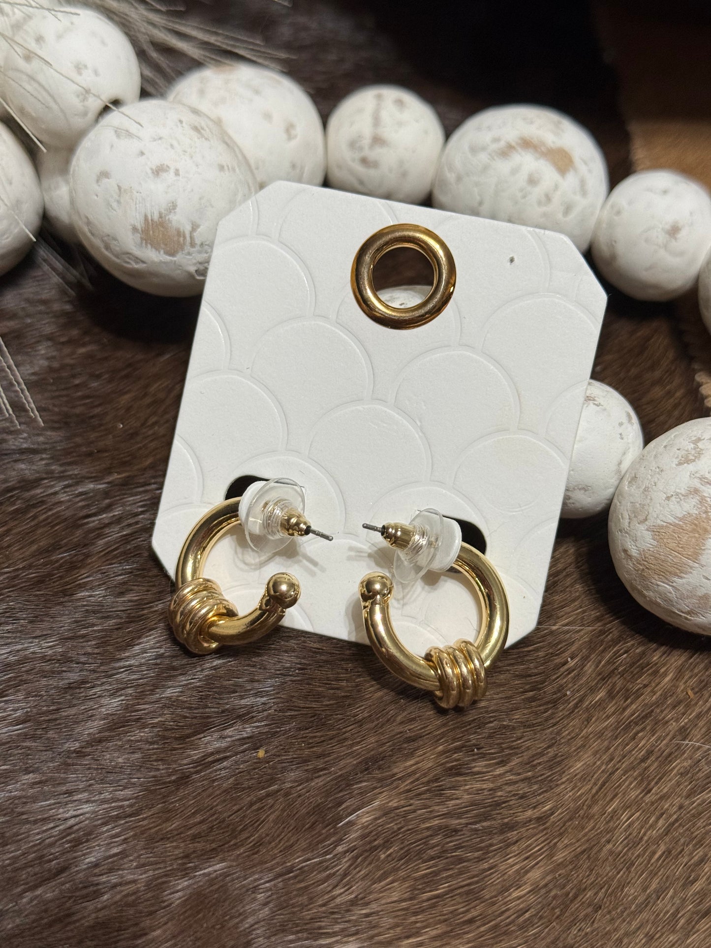 Golden Knot Hoops