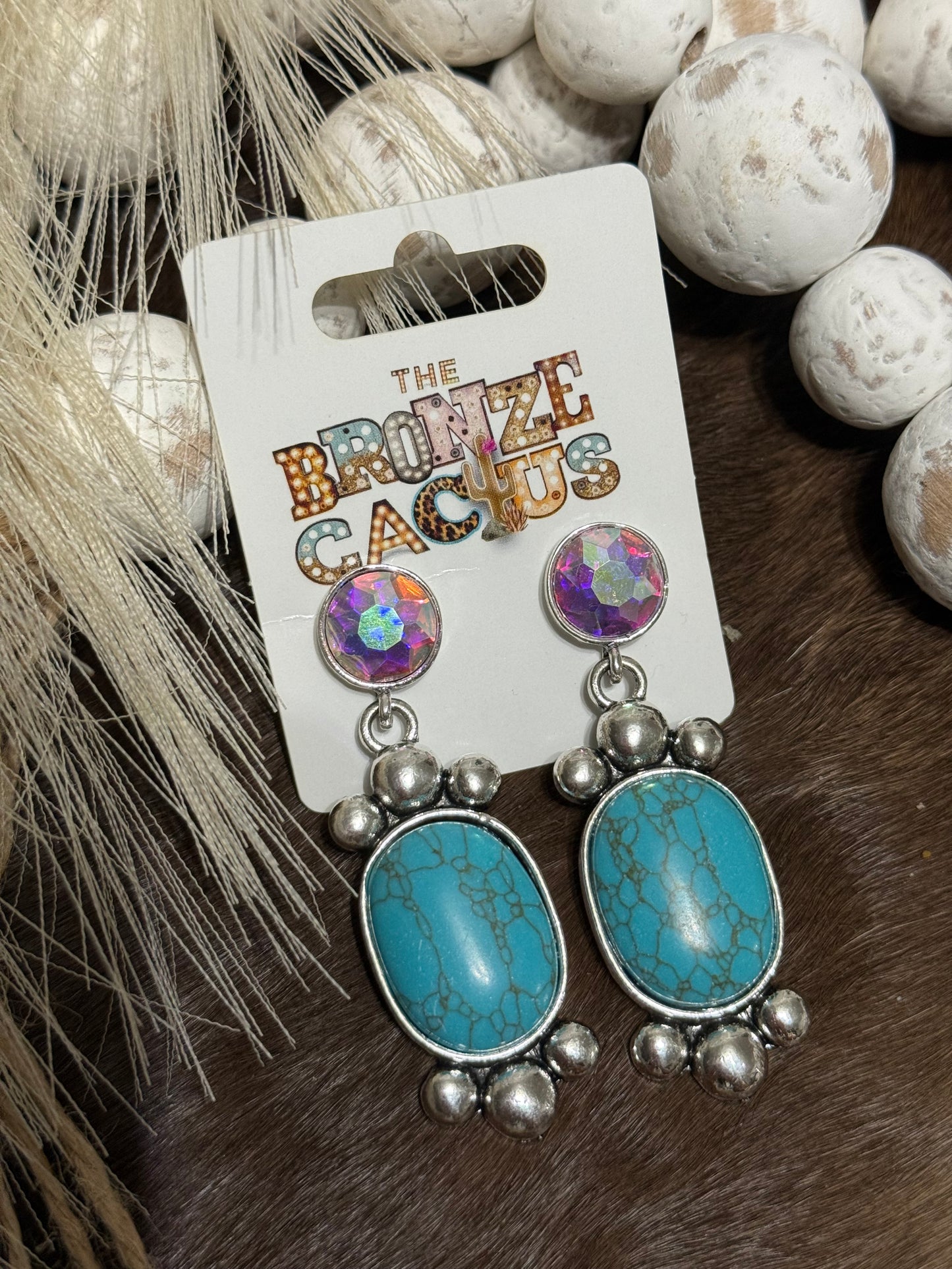 Turquoise Sparkle Earrings