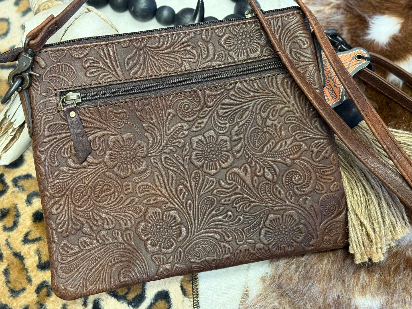 Chocolate Bloom Crossbody