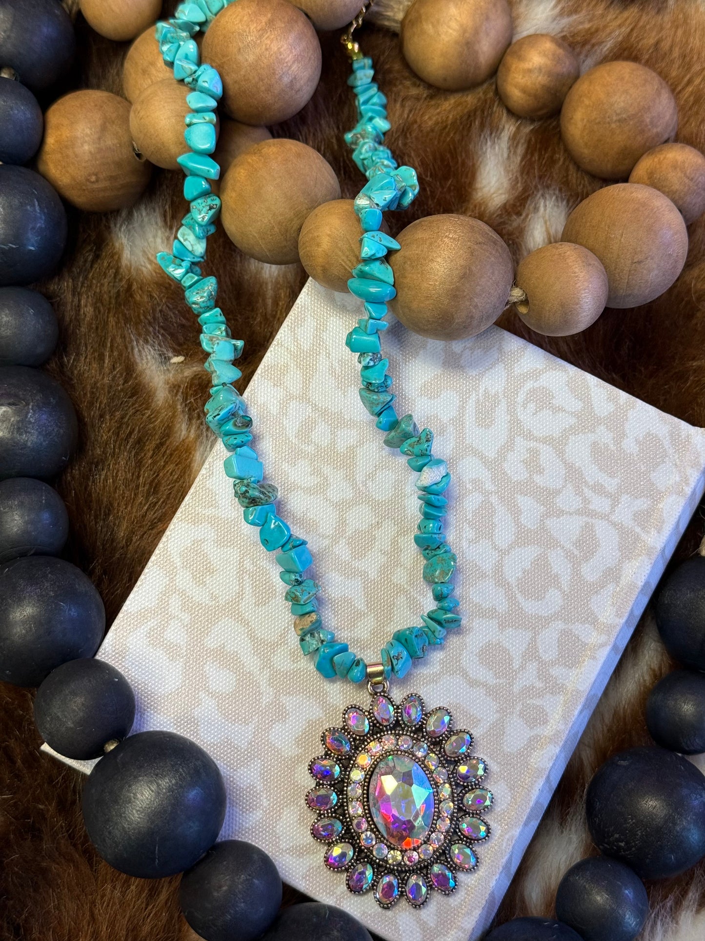 Desert Bloom Turquoise Necklace