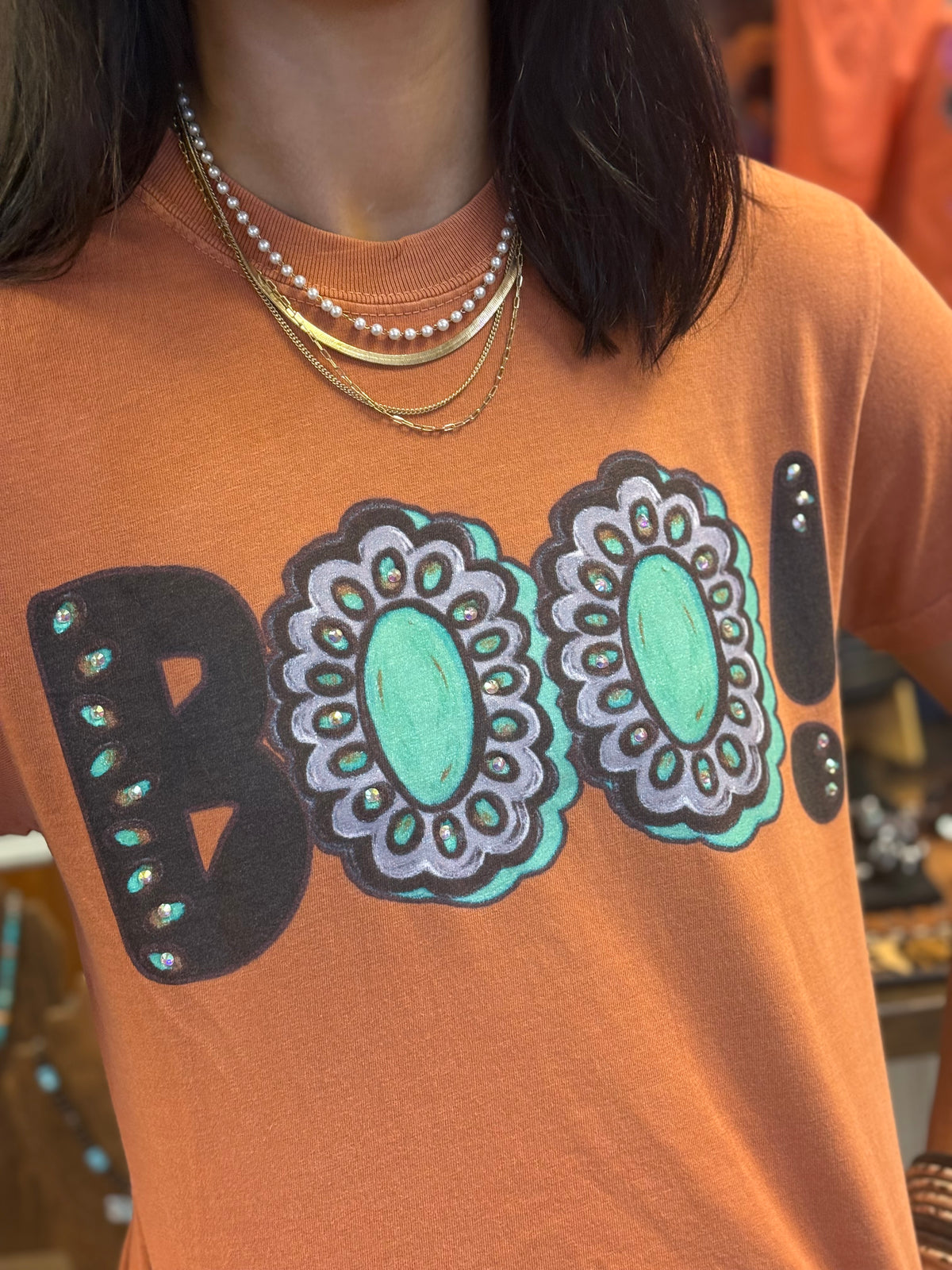 Boo & Bling Rhinestone Tee