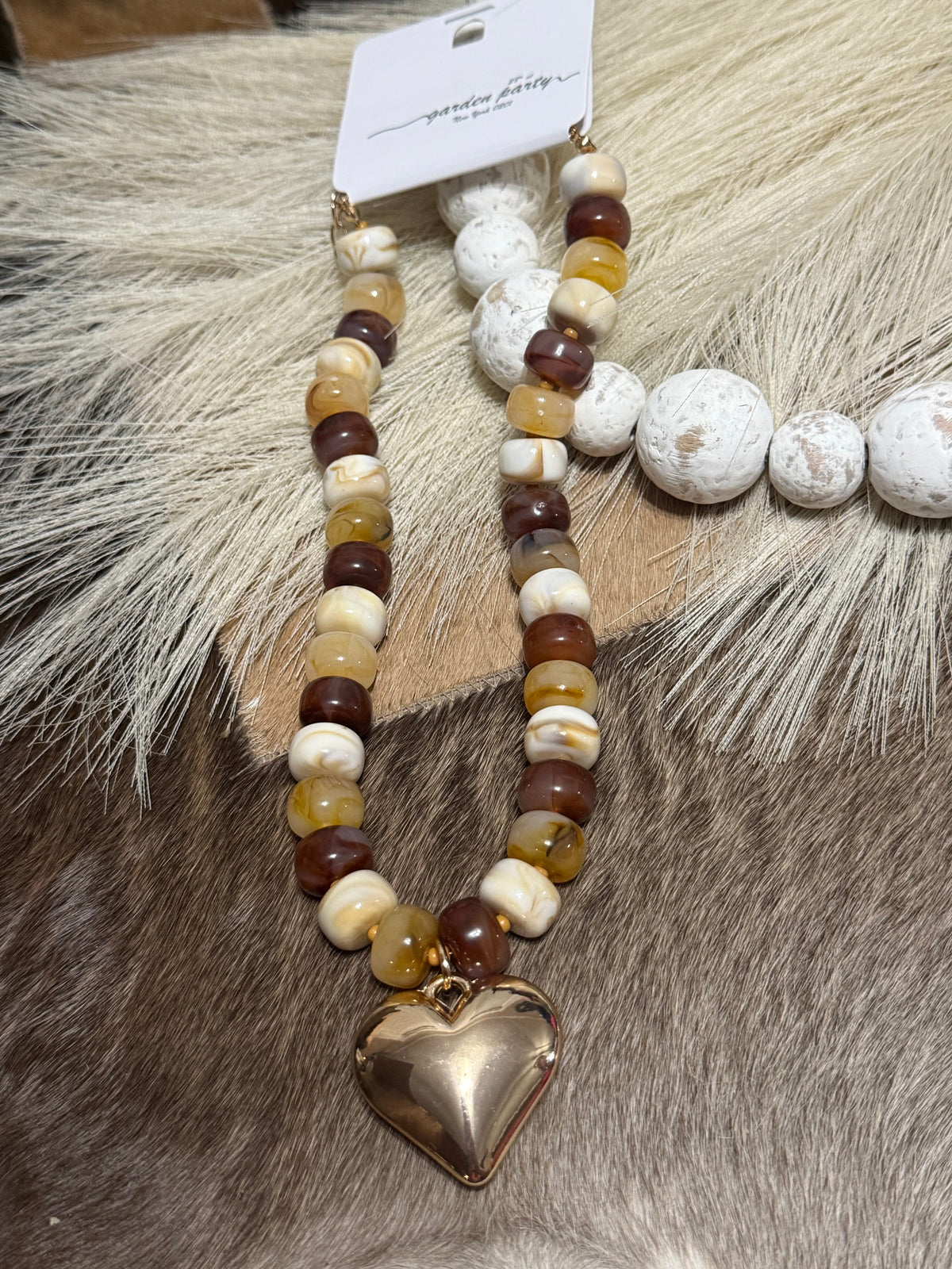 Caramel Crush Heart Necklace