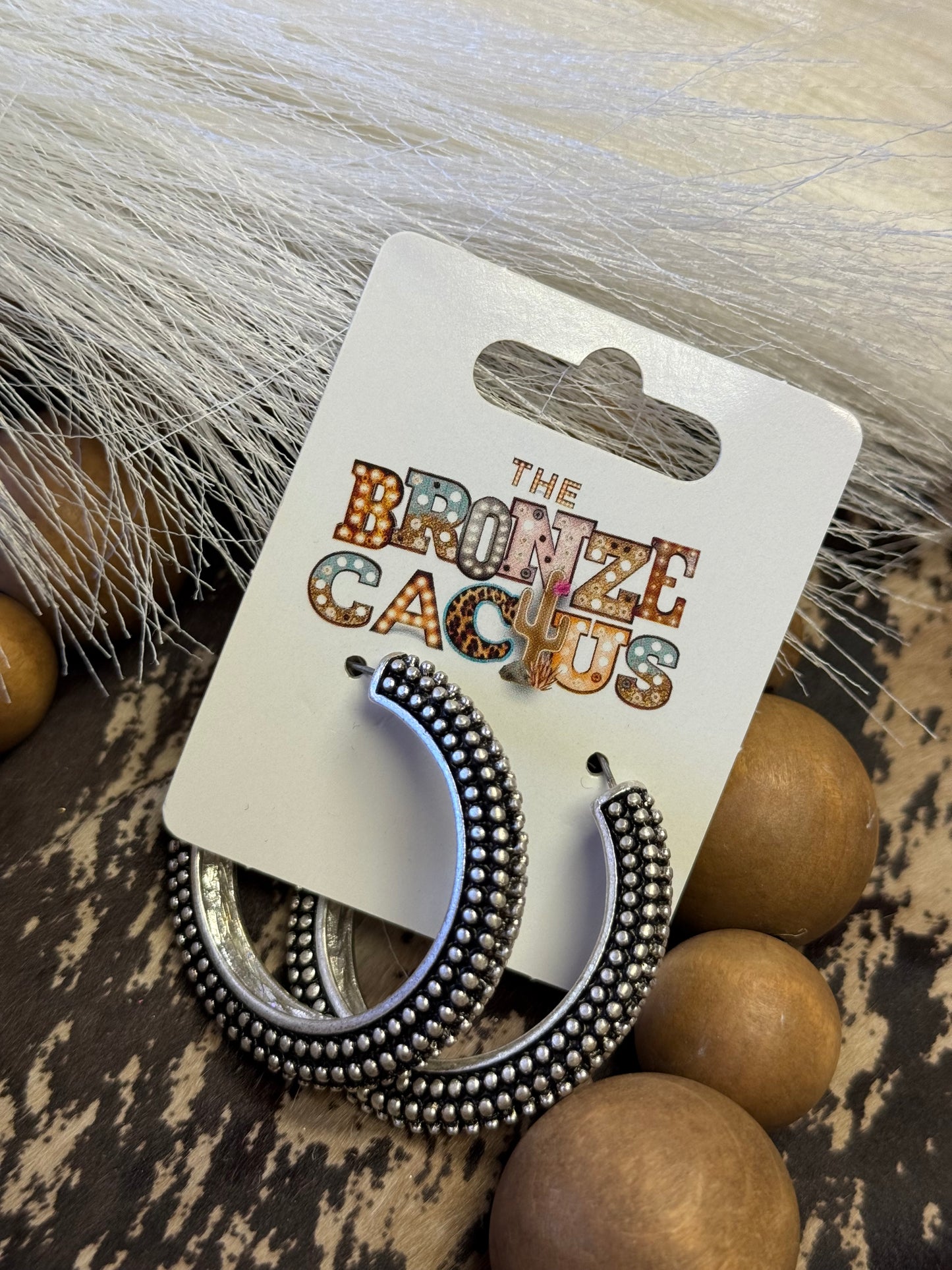 Studded Hoop Earrings