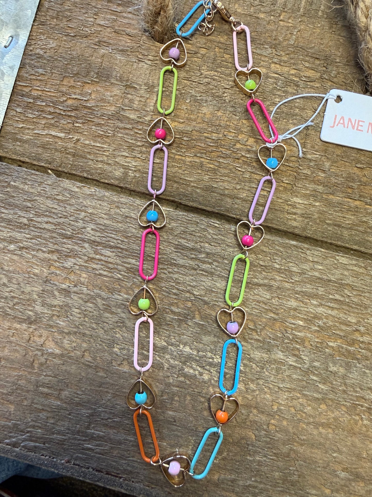 Candy Heart Chain Necklace