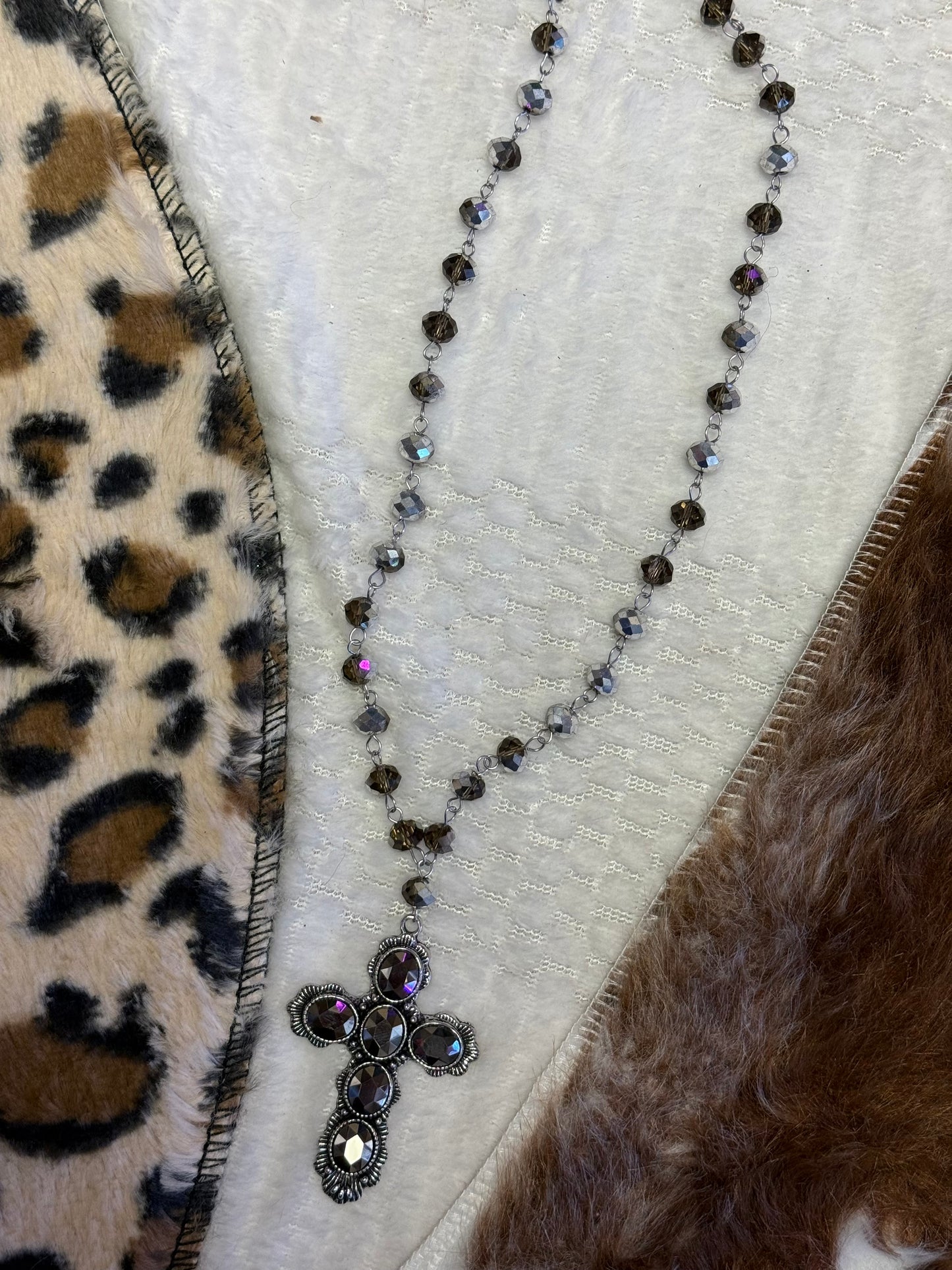 Midnight Faith Cross Necklace
