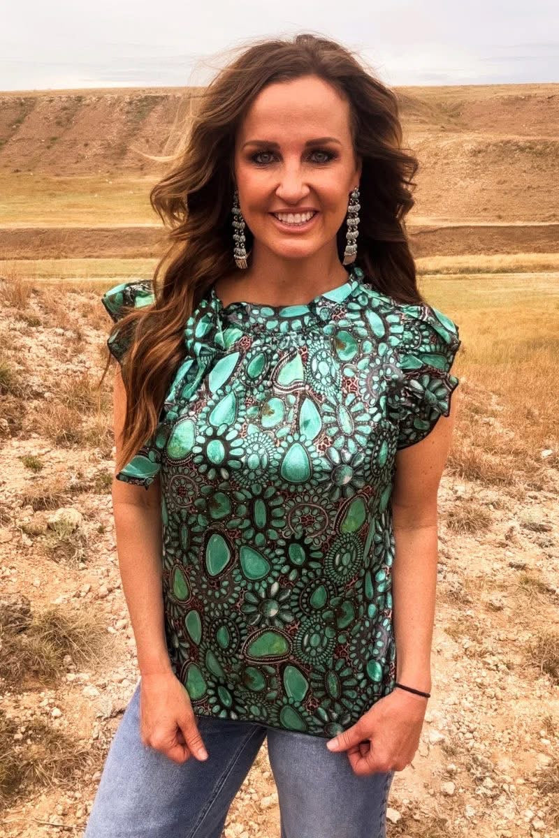 Turquoise Treasure Top