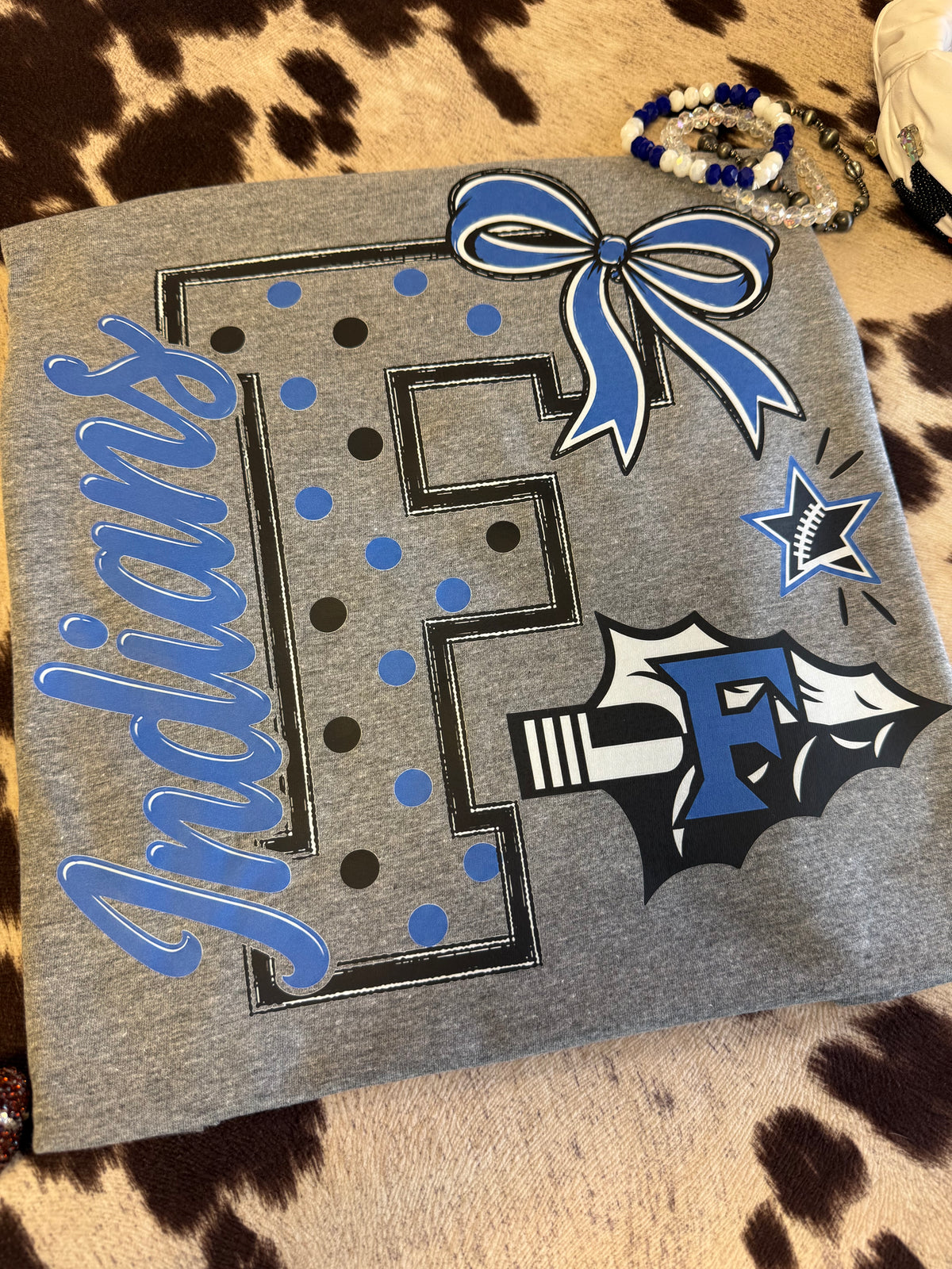 Indians Bow & Bold Tee