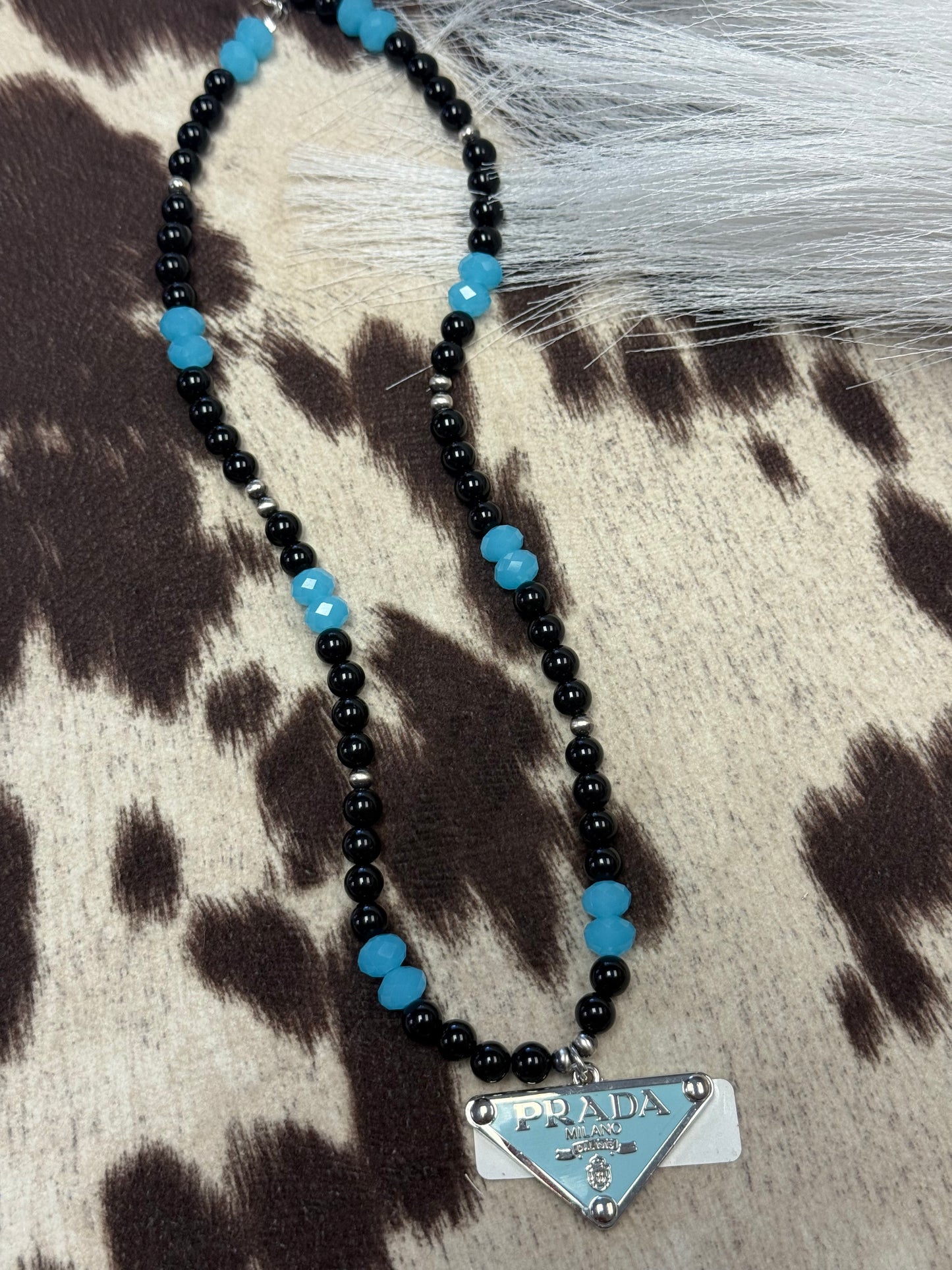 Electric Blue Noir Necklace