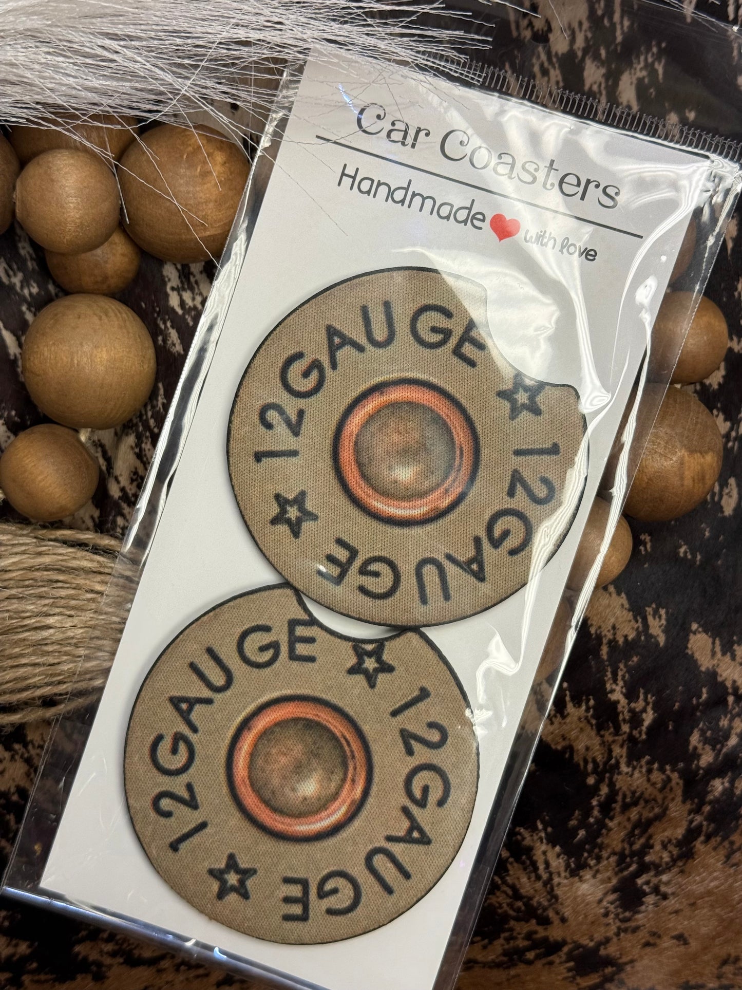 Shotgun Shell Car Coasters
