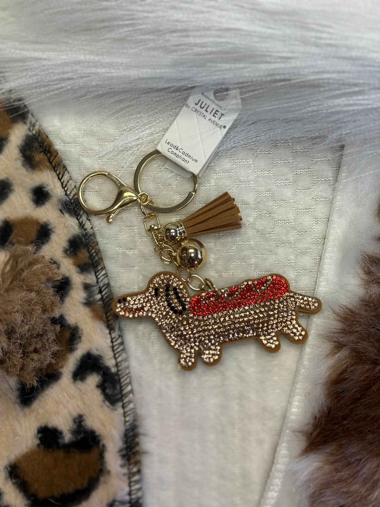 Dazzling Doxie Keychain