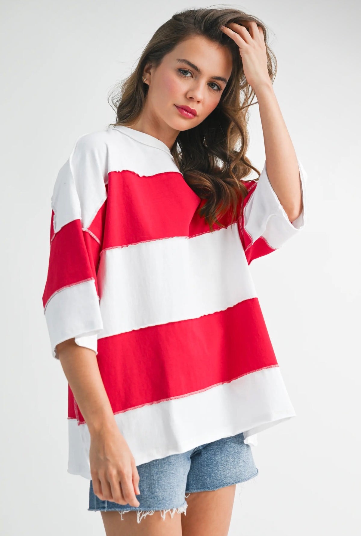 Cherry Pop Stripe Top
