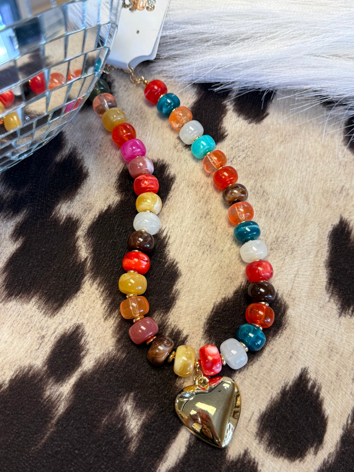Autumn Harvest Heart Necklace