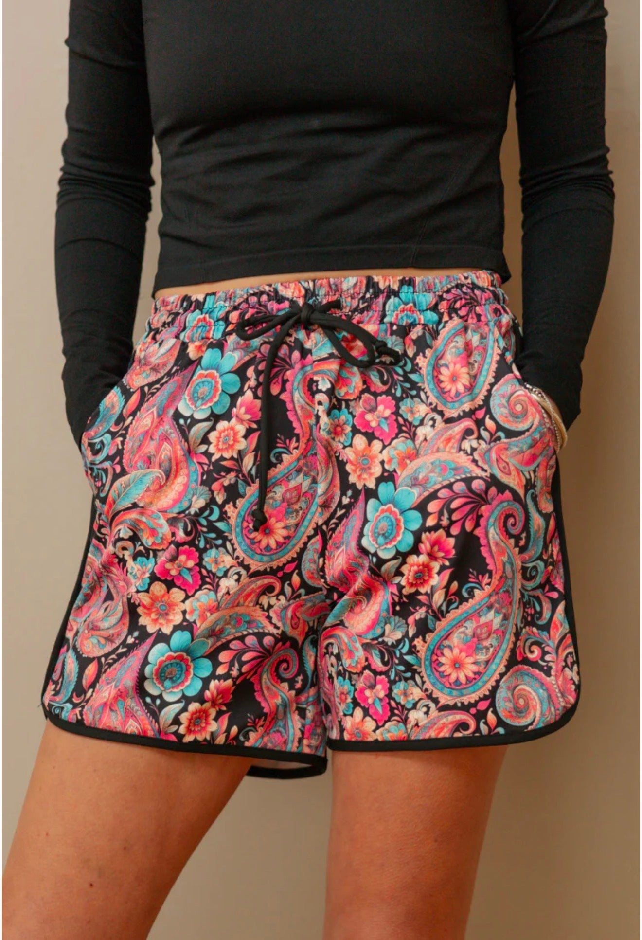 Sunset Paisley Shorts