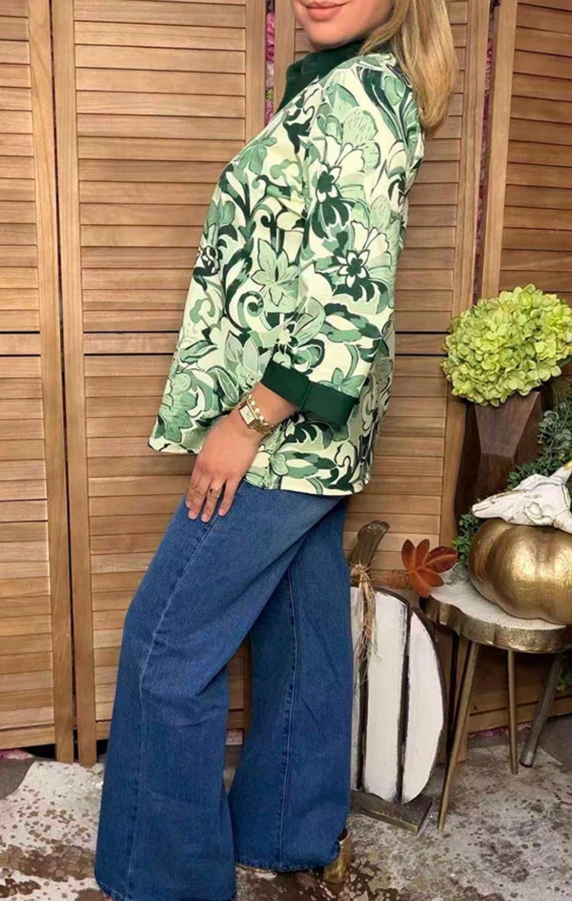 Evergreen Elegance Top