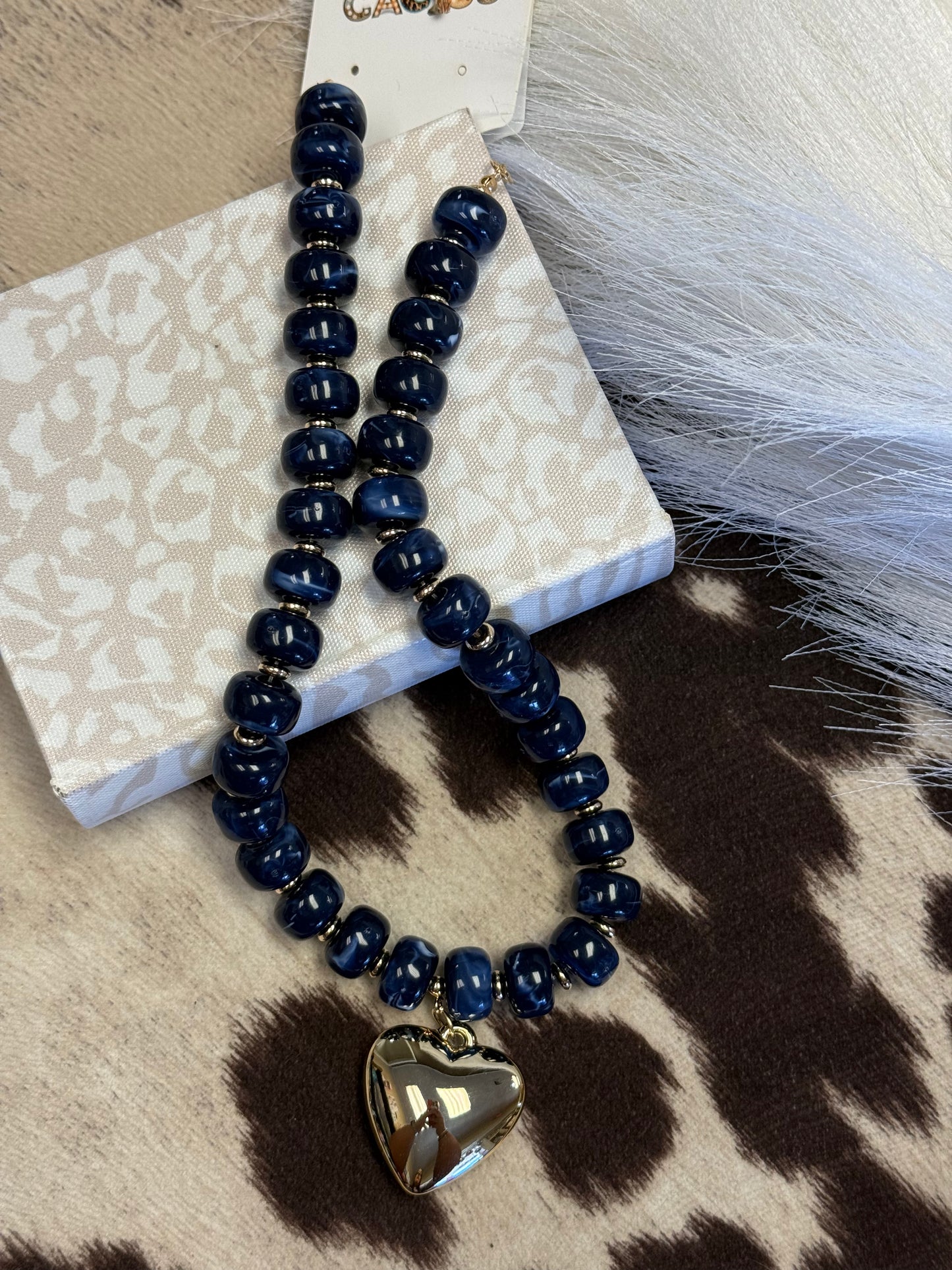 Midnight Muse Heart Necklace