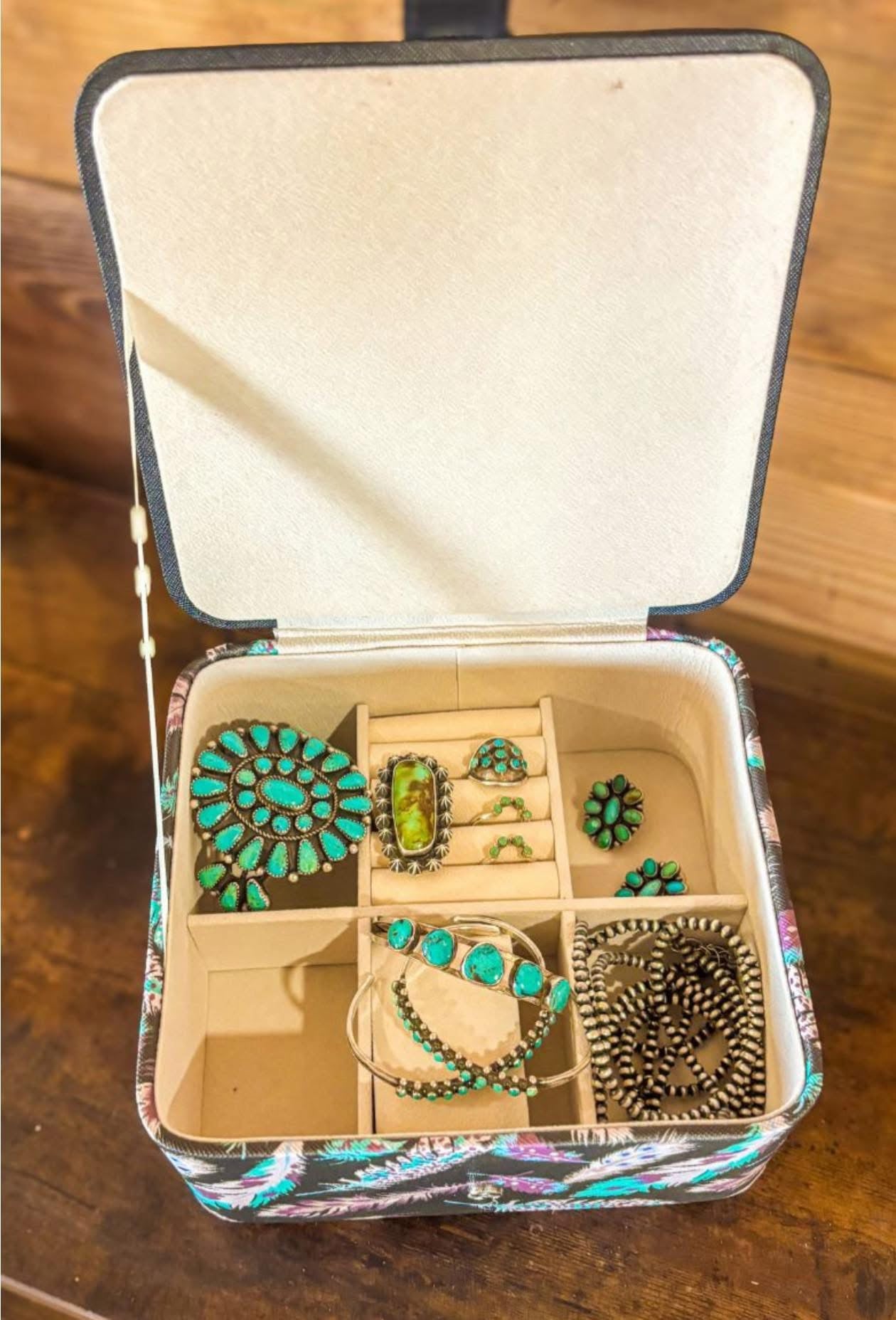 Ranch Rose Travel Jewelry Box