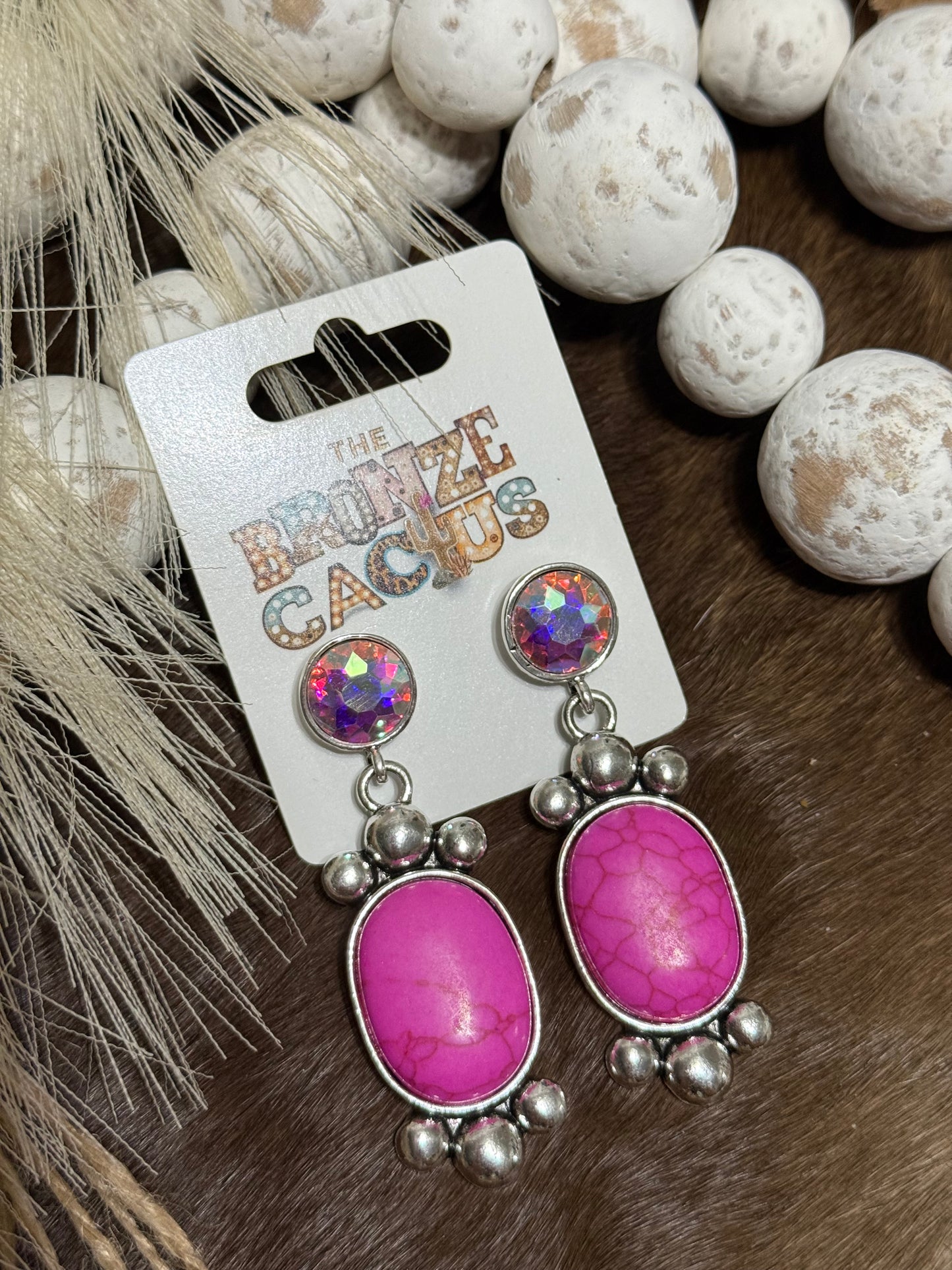 Pink Stardust Earrings