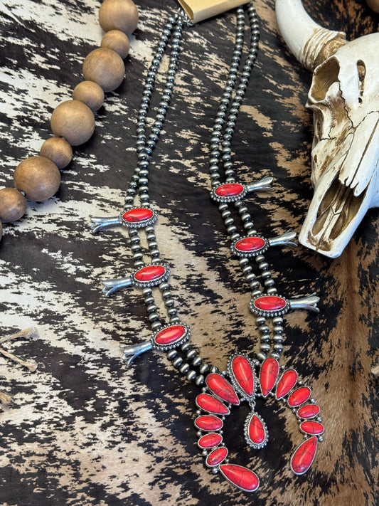 Red Rock Blossom Necklace