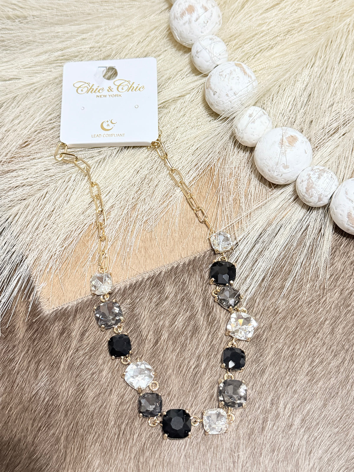 Black Tie Sparkle Necklace