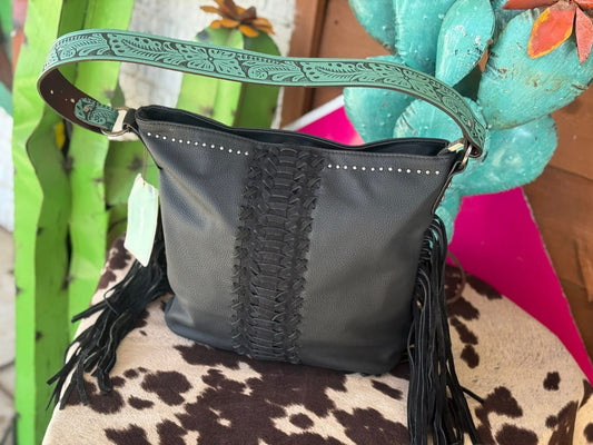 Turquoise Trails Fringe Bag