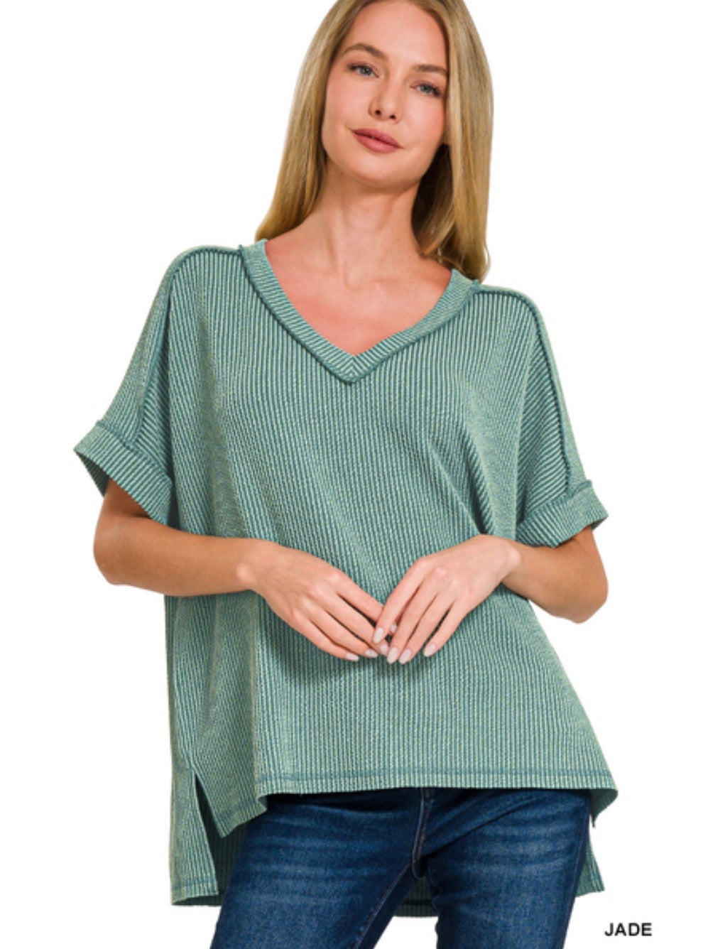 Easy Does It- Jade Top