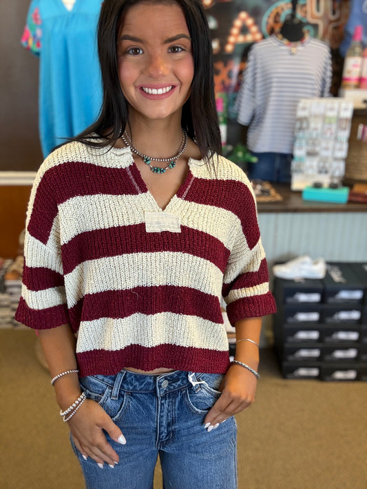 Crimson Coast Sweater