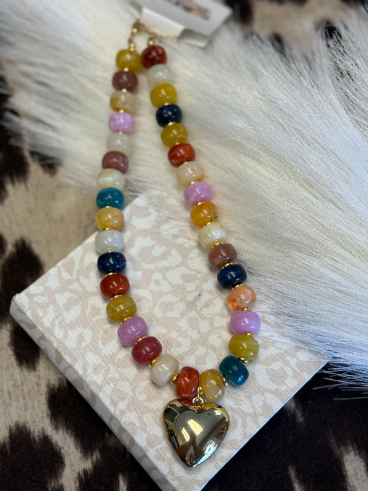 Candy Confetti Beaded Necklace