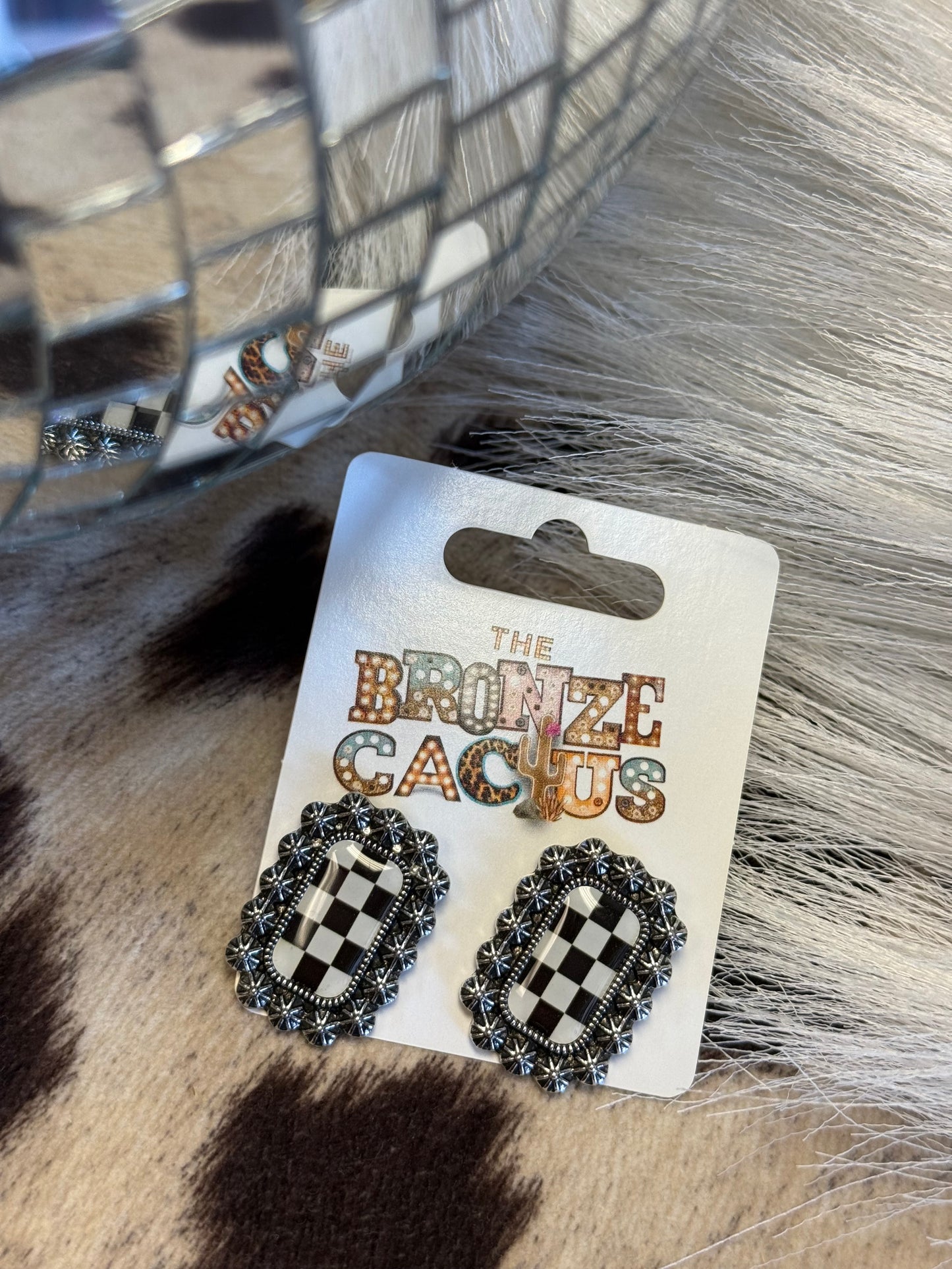 Checkmate Charm Earrings